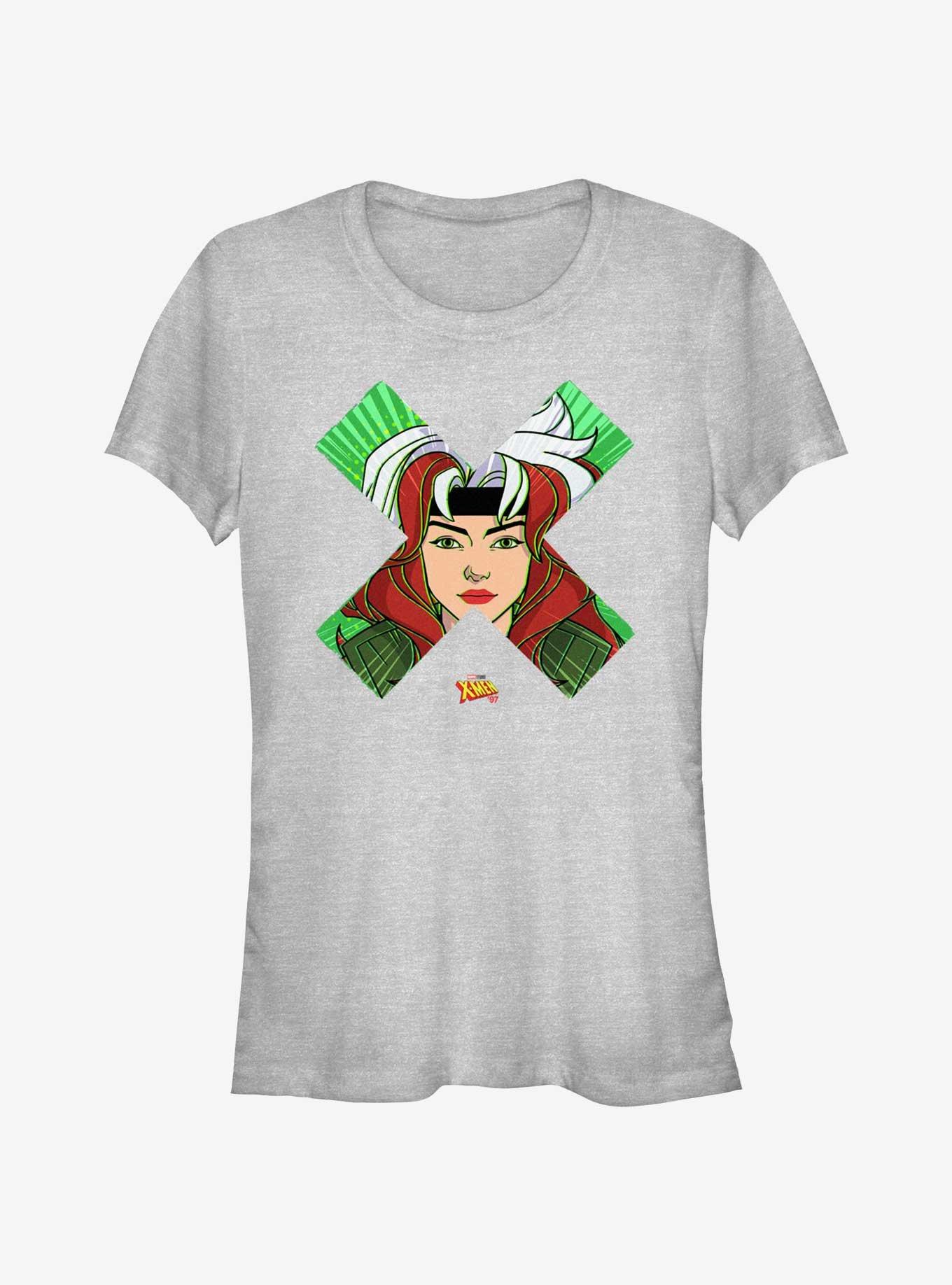 Marvel X-Men '97 Rogue Face Girls T-Shirt, ATH HTR, hi-res