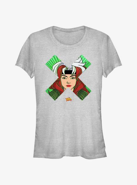 Marvel X-Men '97 Rogue Face Girls T-Shirt - GREY | Hot Topic