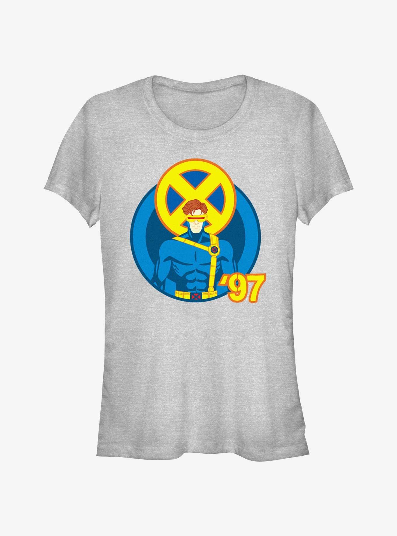 Marvel X-Men '97 Cyclops Portrait Girls T-Shirt, ATH HTR, hi-res