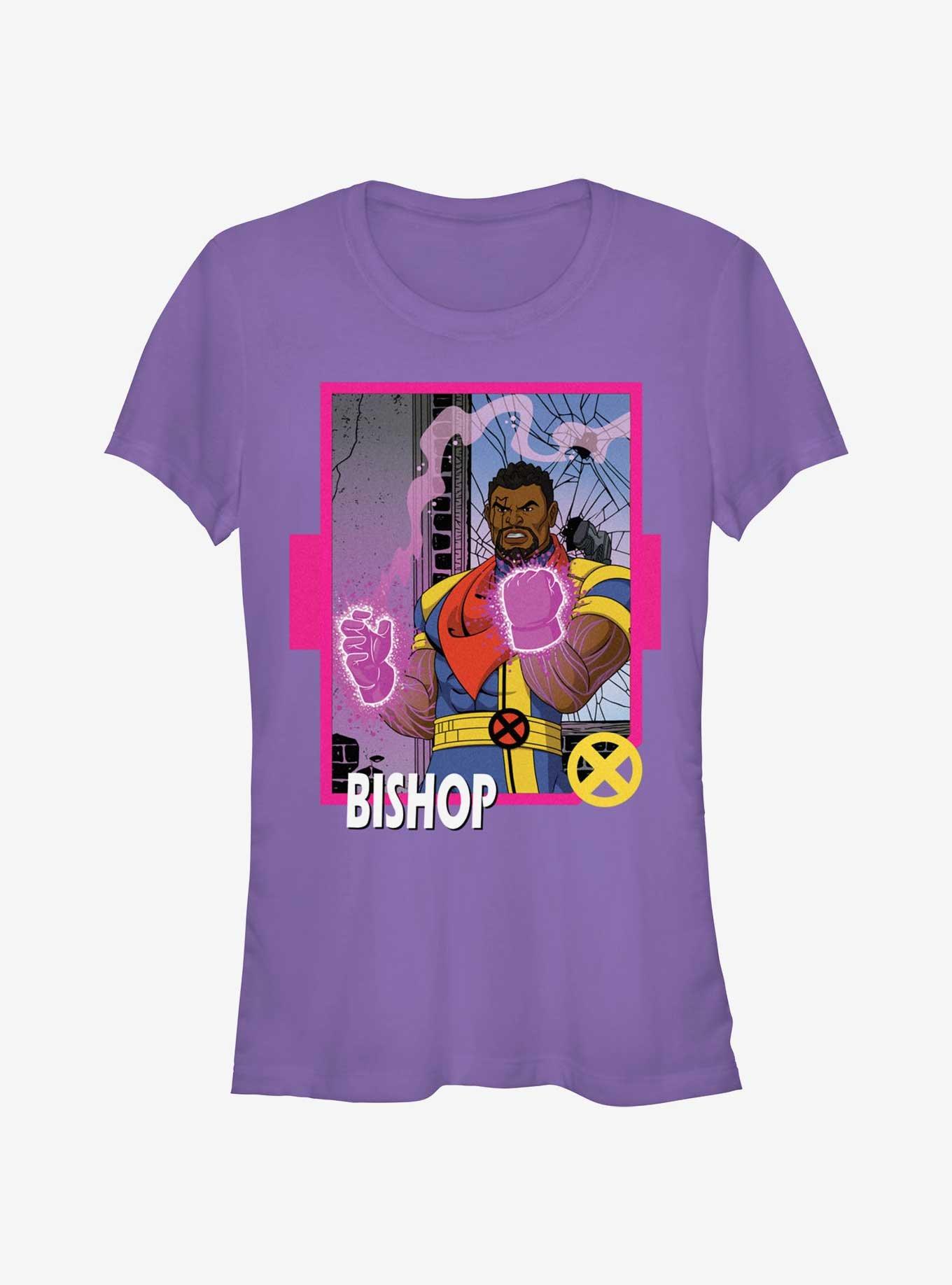 Marvel X-Men '97 Bishop Card Girls T-Shirt, PURPLE, hi-res