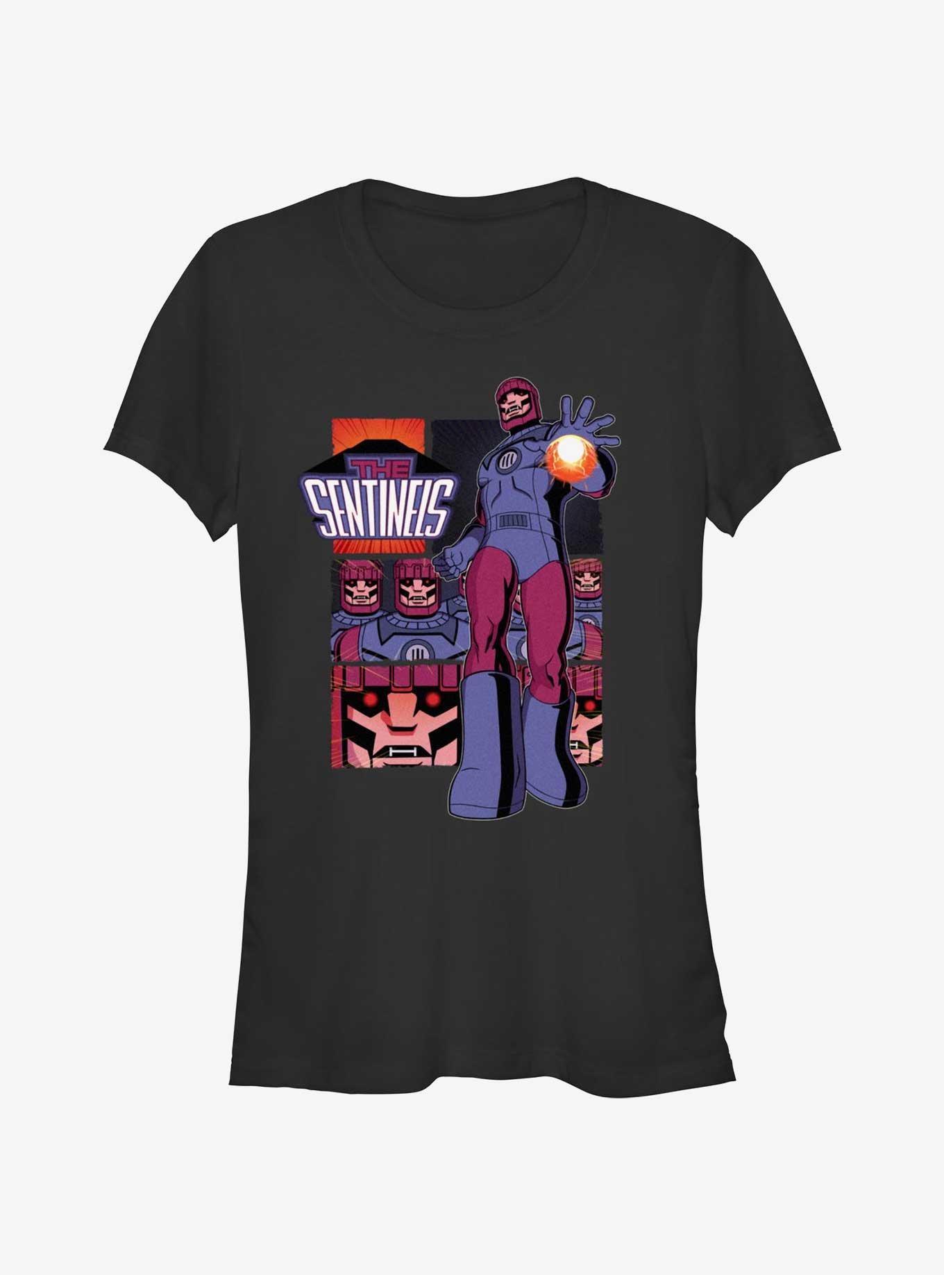 Marvel X-Men '97 The Sentinels Girls T-Shirt, BLACK, hi-res