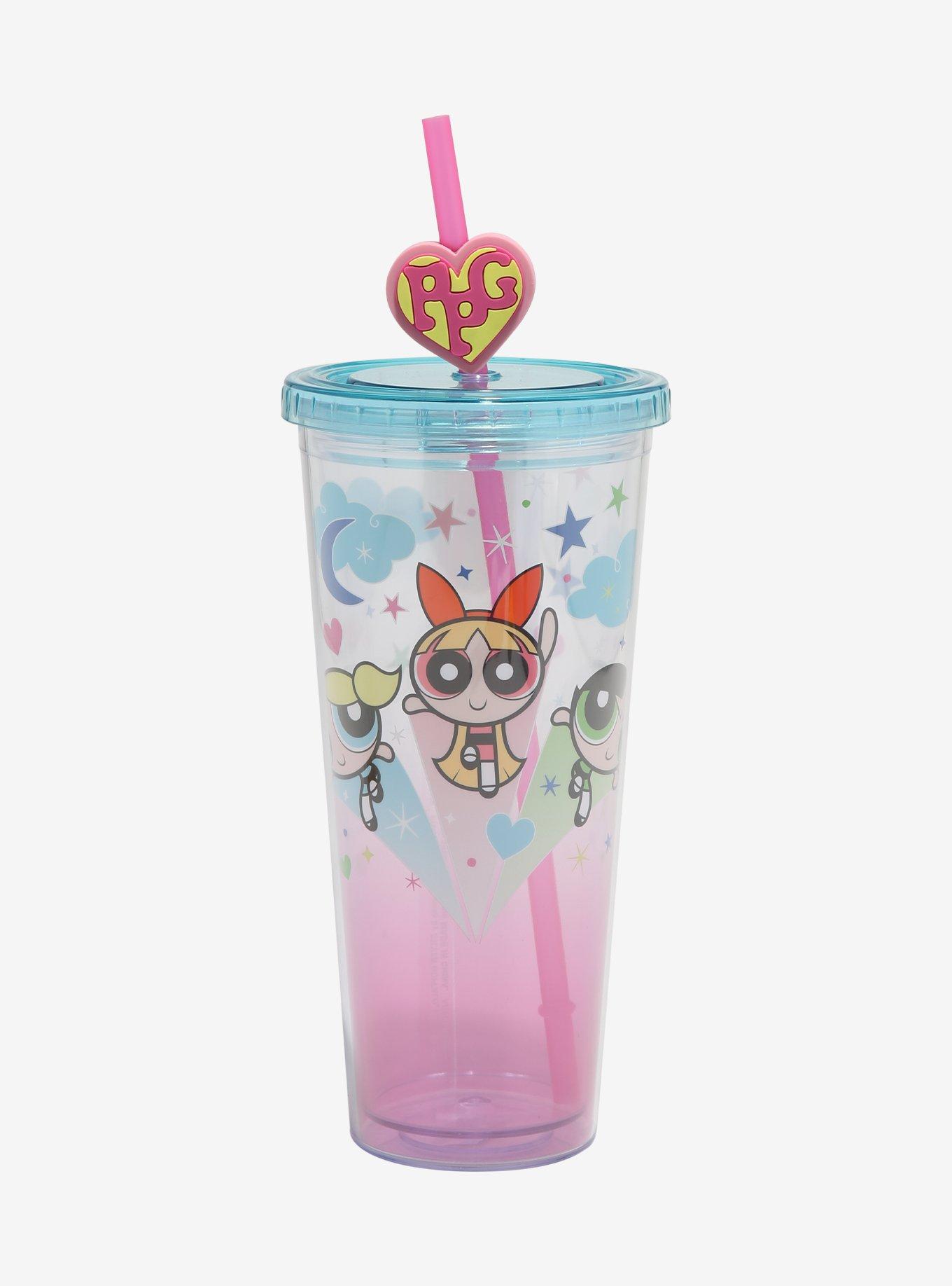 The Powerpuff Girls Pink Ombré Acrylic Travel Cup, , hi-res