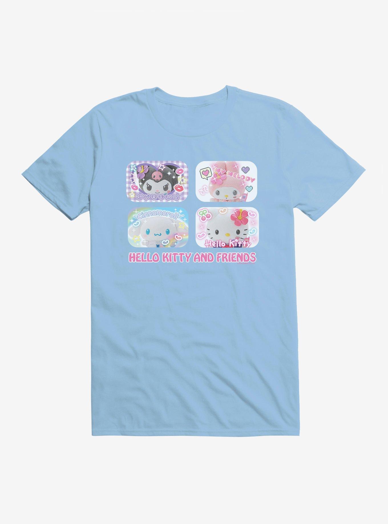 Hello Kitty & Friends Kogyaru Print Club T-Shirt, LIGHT BLUE, hi-res