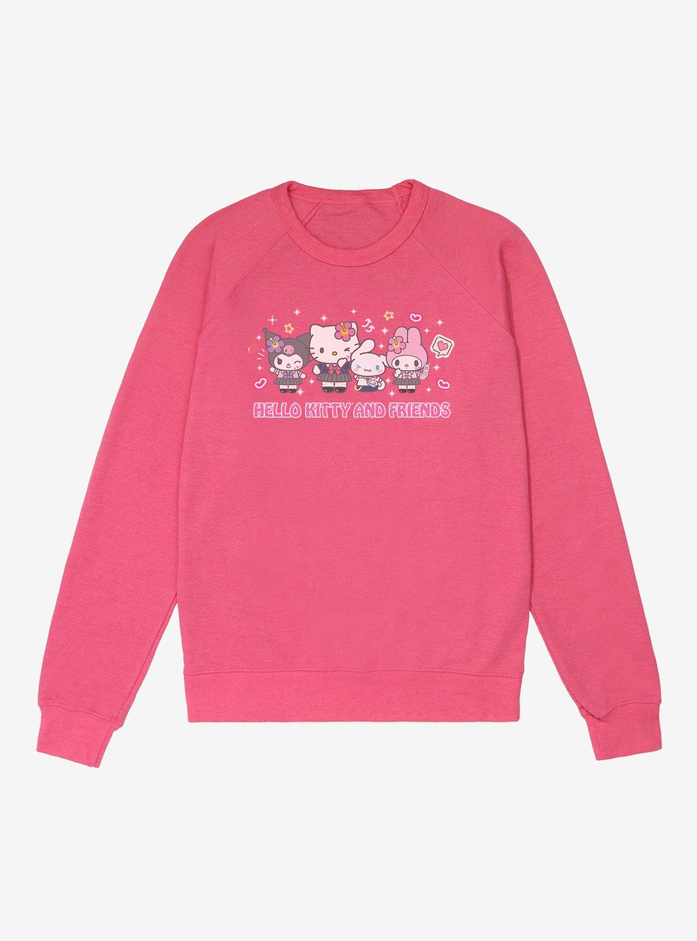 Hello Kitty & Friends Kogyaru Group French Terry Sweatshirt, , hi-res