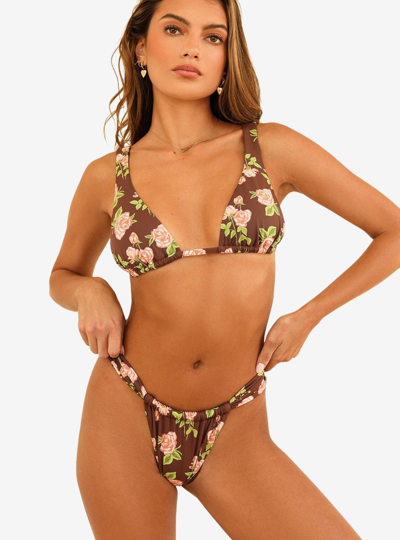 Dippin' Daisy's Descanso Tie Triangle Swim Top Rosebud, MULTI, hi-res