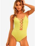 Dippin' Daisy's Bliss Moderate Coverage Swim One Piece Green Tea, GREEN, hi-res