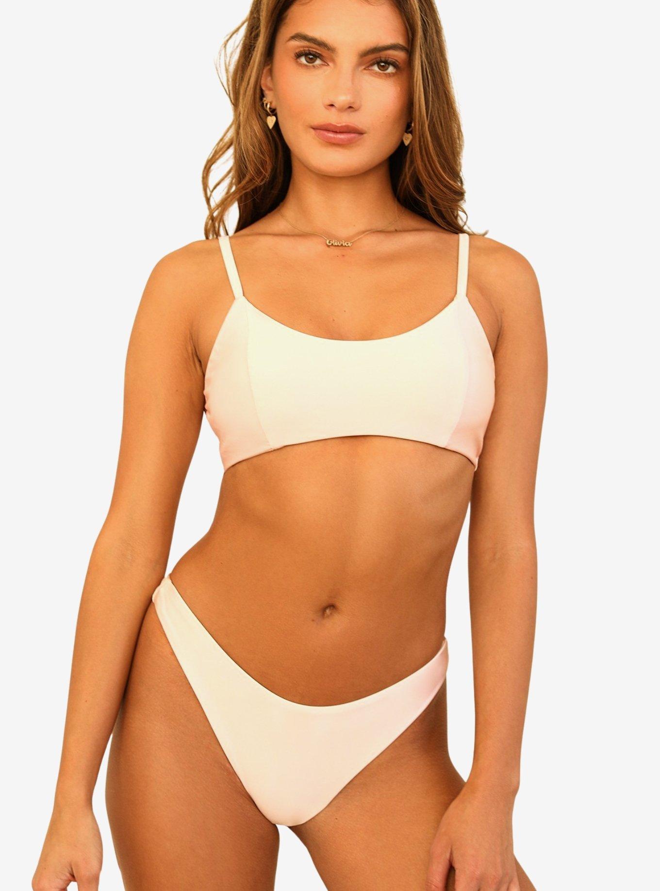 Dippin' Daisy's Seaport High Cut Thong Swim Bottom Ballet Slipper, , hi-res