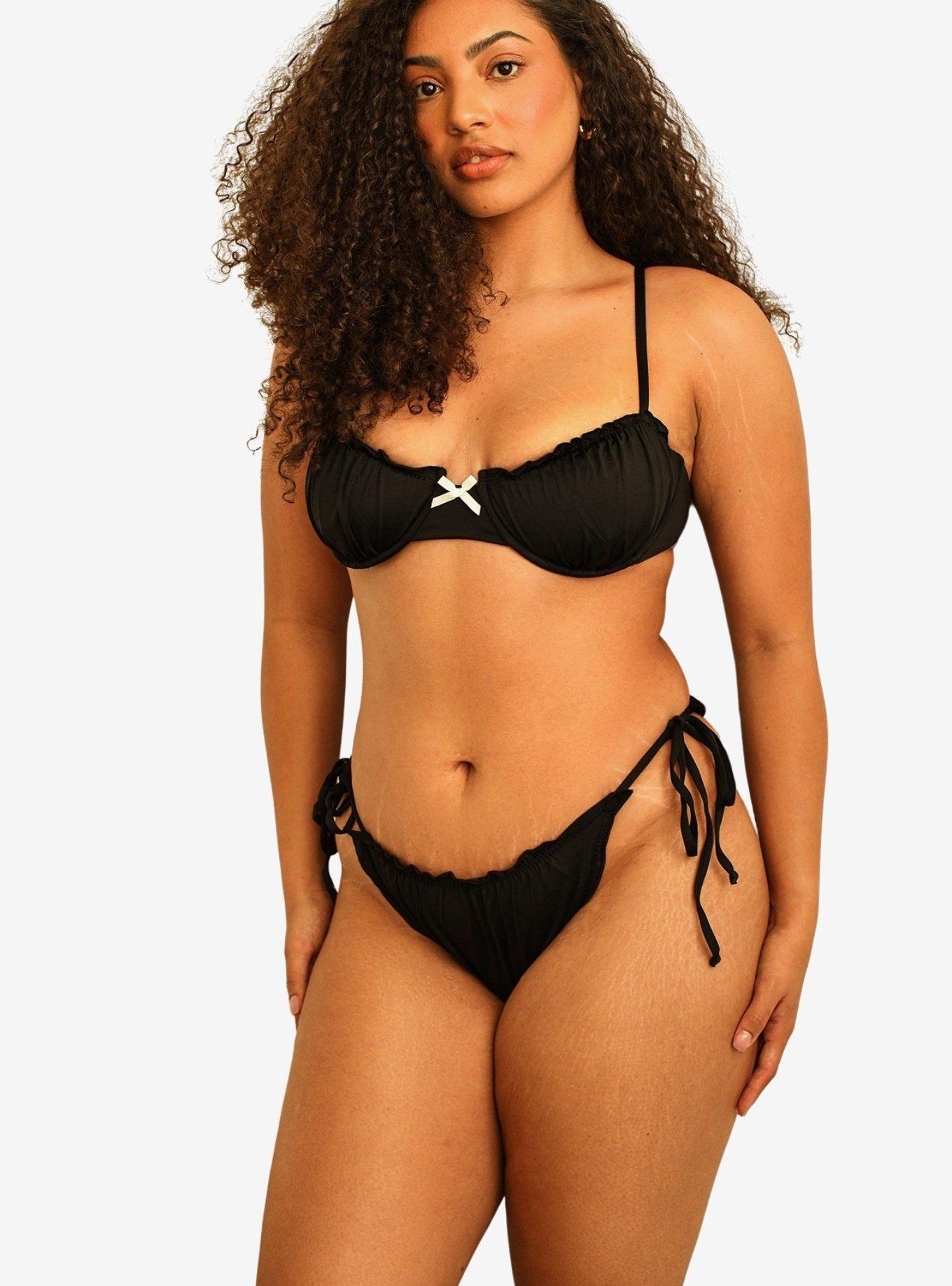 Dippin' Daisy's Love Affair Cheeky Swim Bottom Black, , hi-res