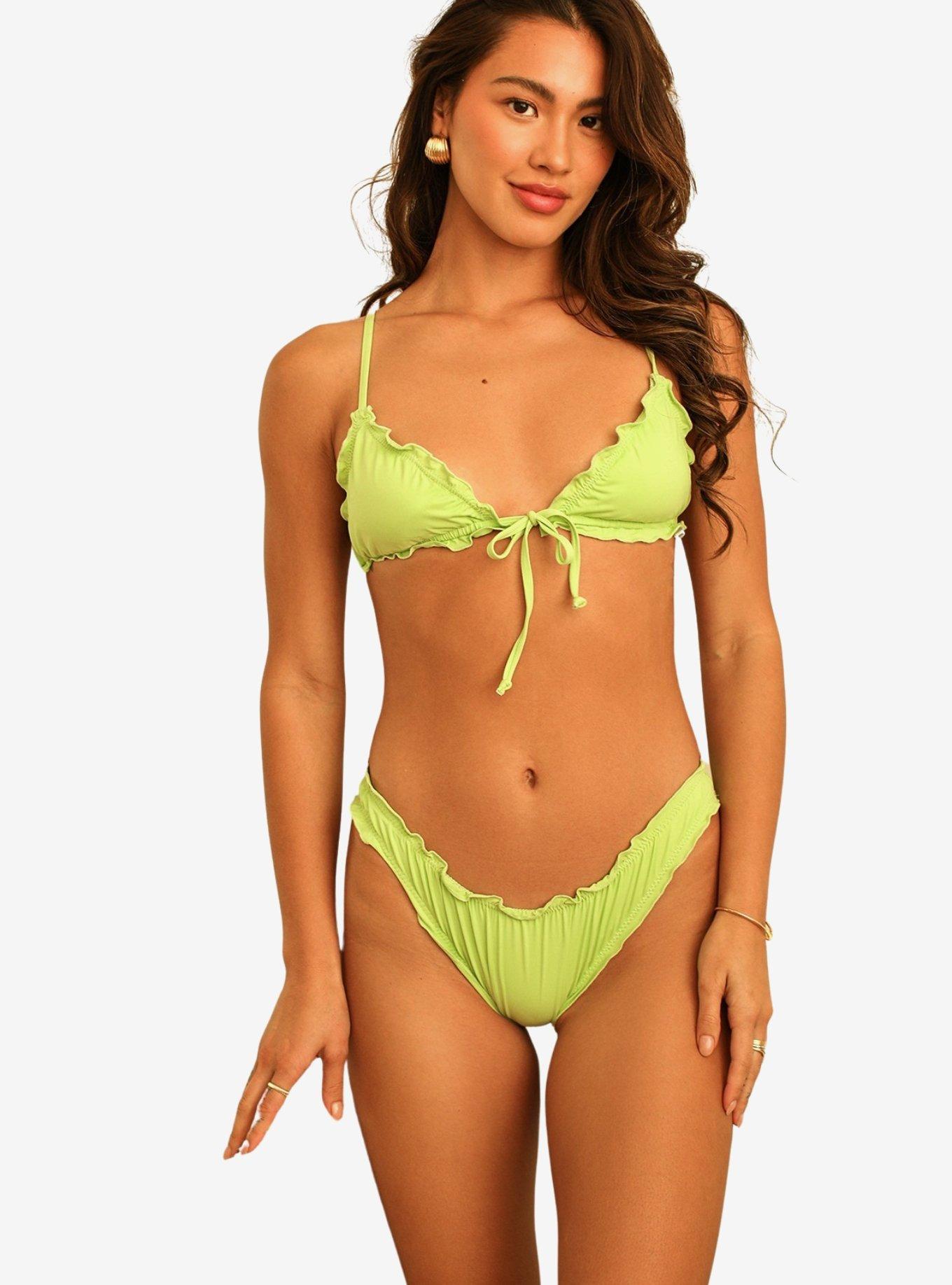Dippin' Daisy's Bardot Cheeky Swim Bottom Green Tea, , hi-res