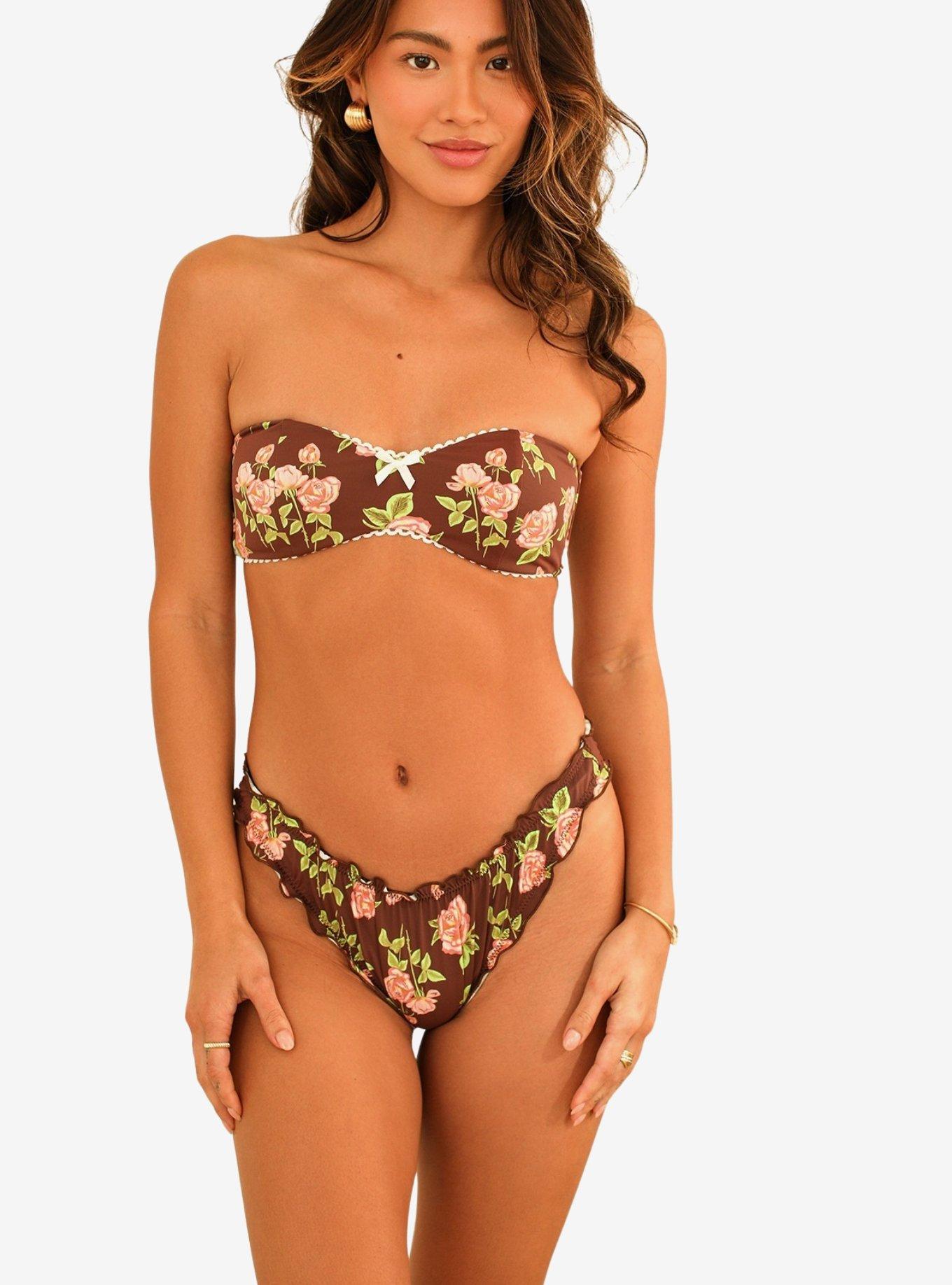 Dippin' Daisy's Bardot Cheeky Swim Bottom Rosebud, MULTI, hi-res