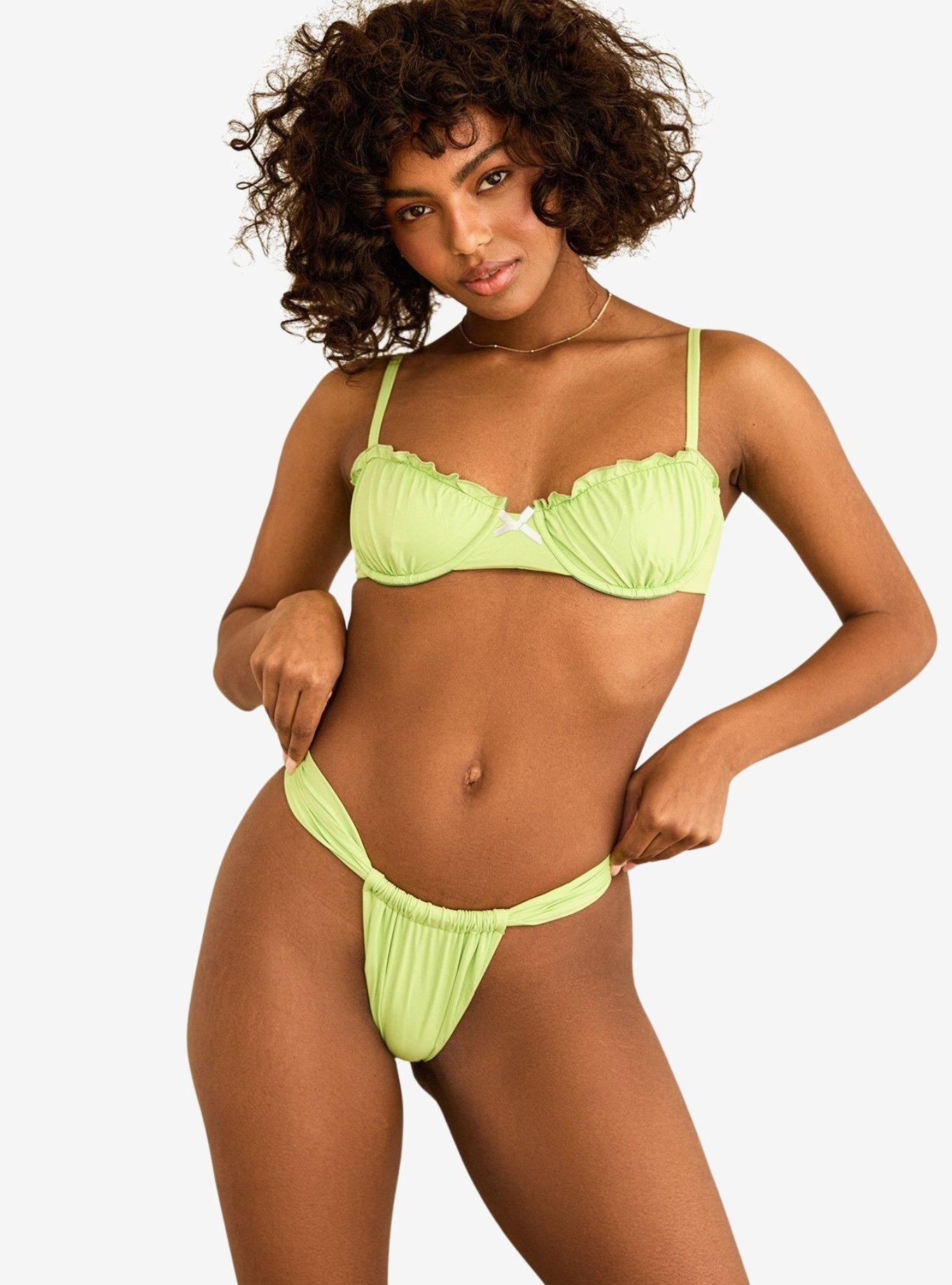 Dippin' Daisy's Primrose Underwire Swim Top Green Tea, GREEN, hi-res