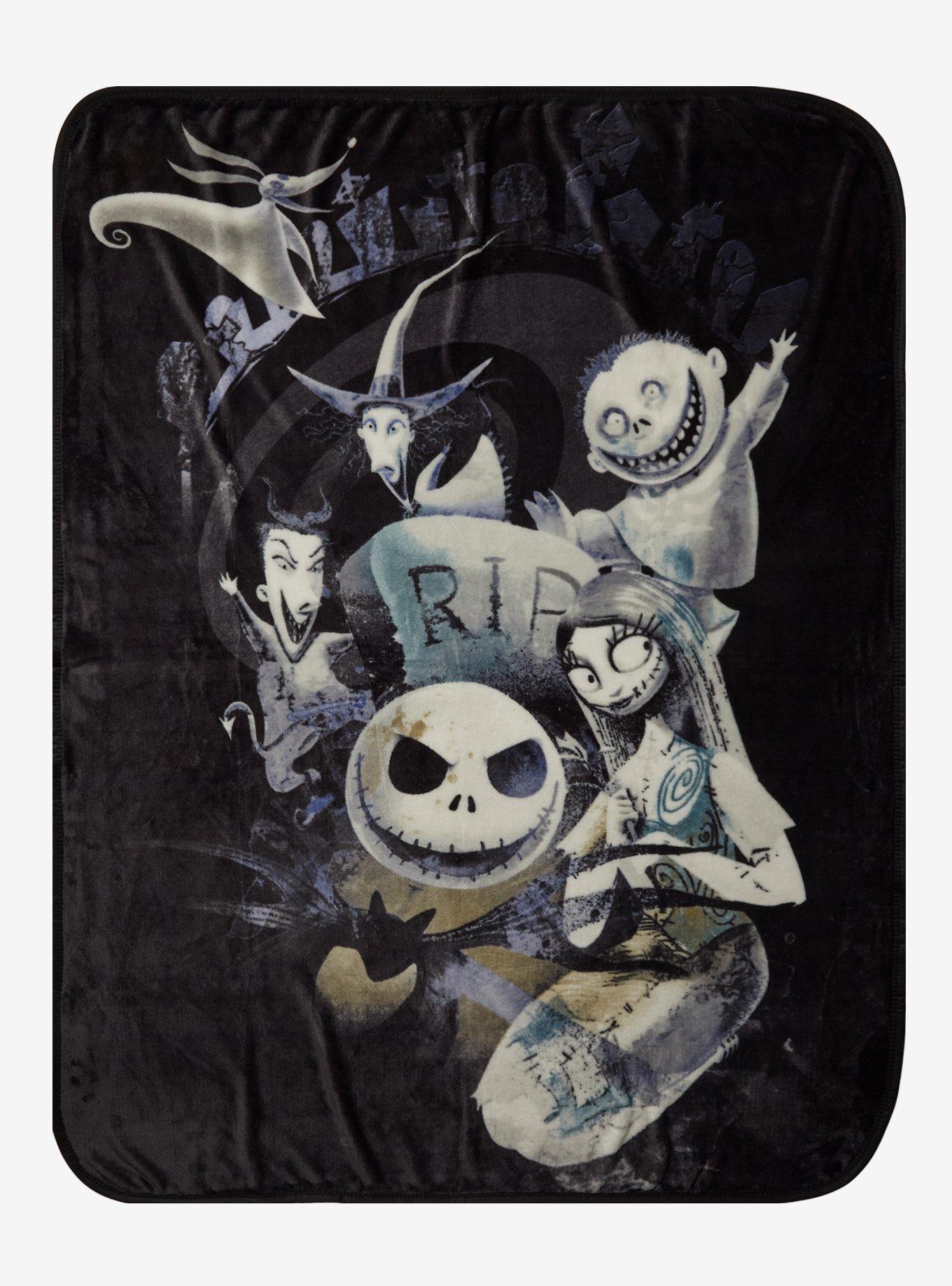 The Nightmare Before Christmas Tombstone Throw Blanket, , hi-res