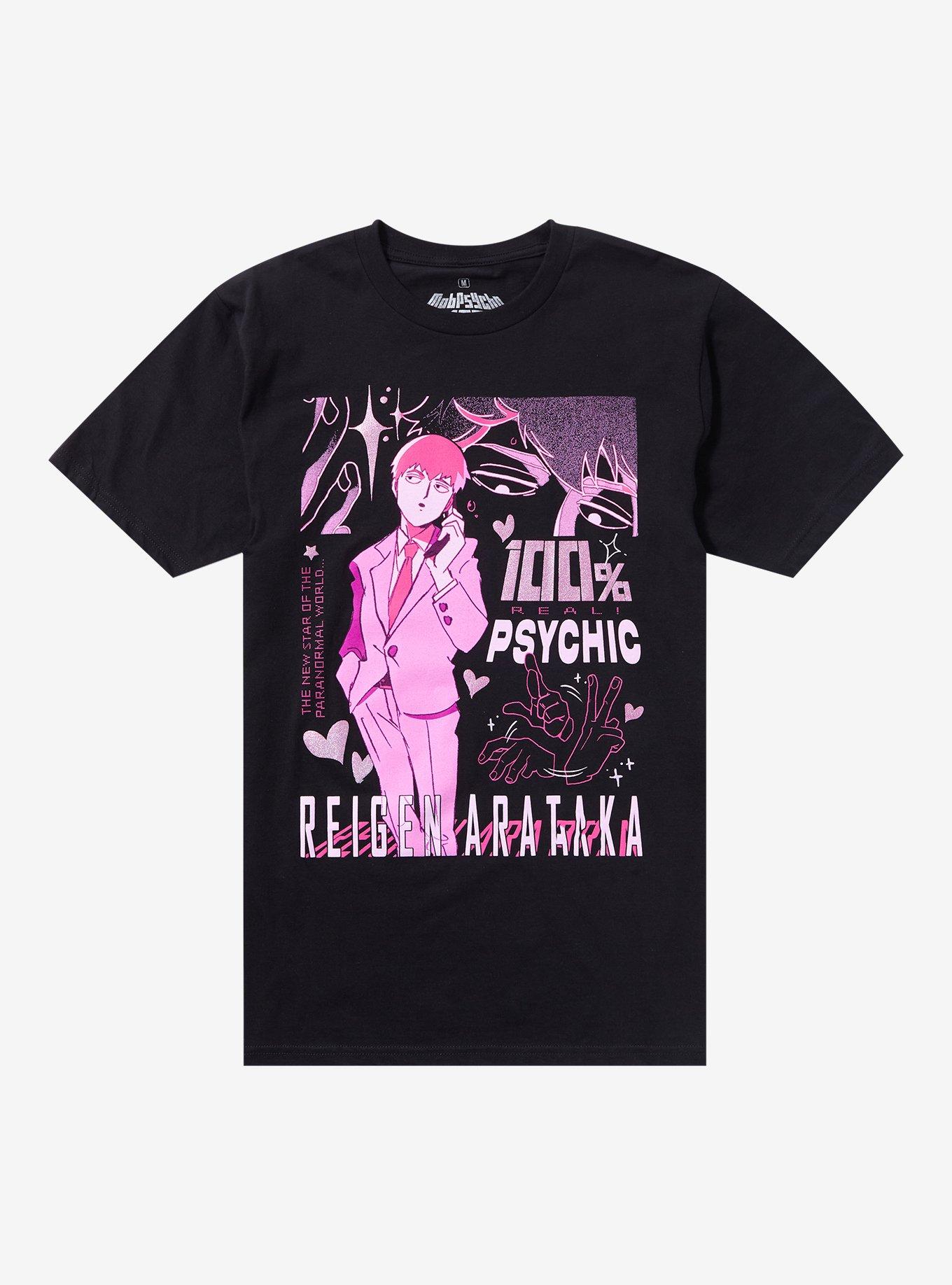 Mob Psycho 100 Reigen Arataka Pink T-Shirt, , hi-res