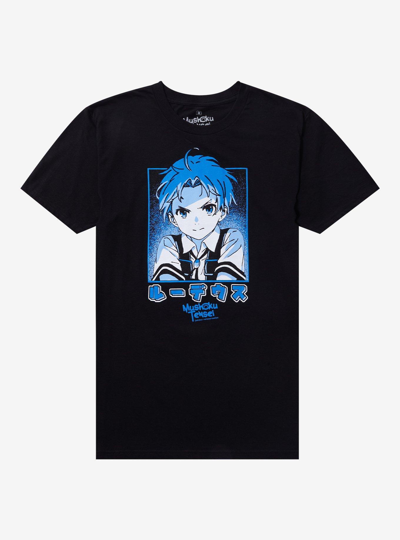Mushoku Tensei: Jobless Reincarnation Rudeus Portrait T-Shirt, BLACK, hi-res