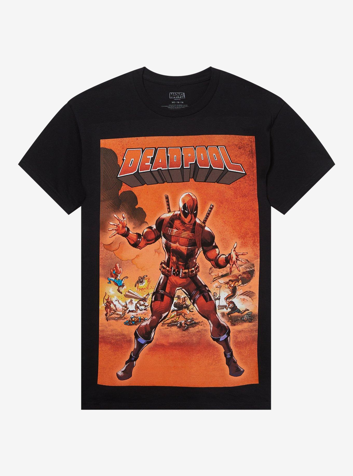 Marvel Deadpool Secret Wars Homage Comic Cover T-Shirt, , hi-res