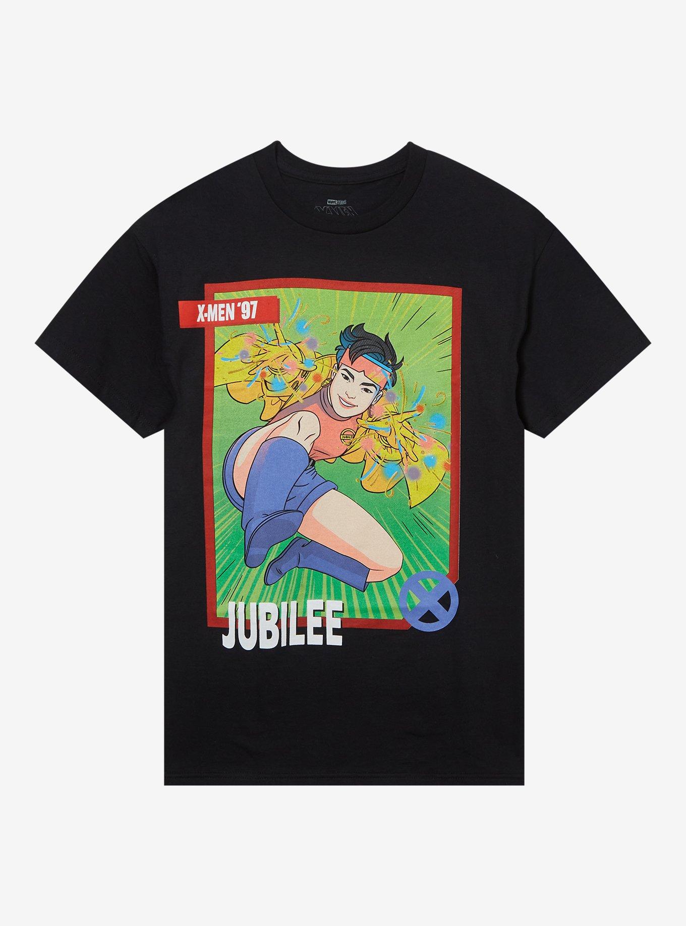Marvel X-Men '97 Jubilee Card T-Shirt, BLACK, hi-res