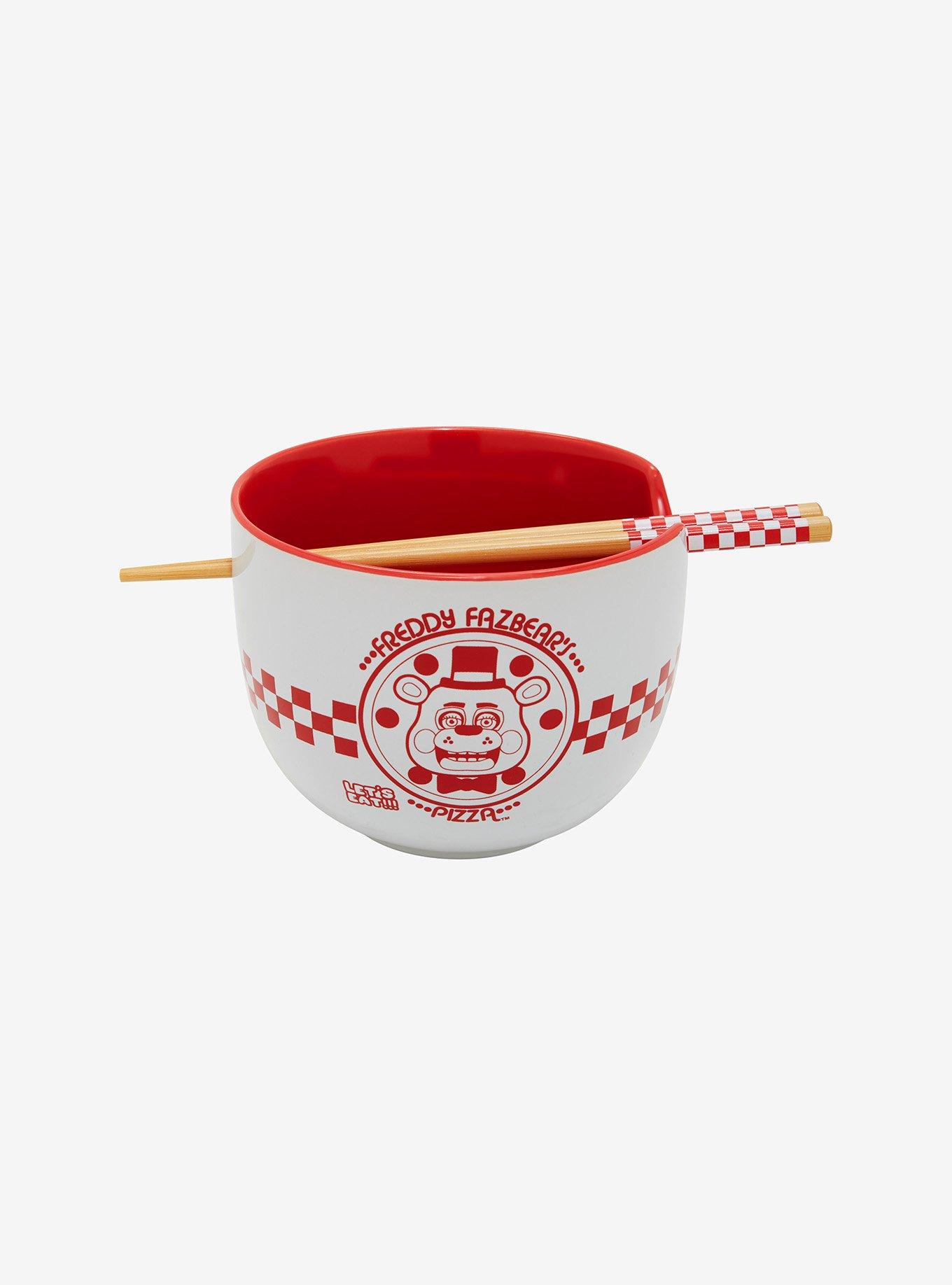 Five Nights At Freddy's Freddy Fazbear's Pizza Ramen Bowl With Chopsticks, , hi-res