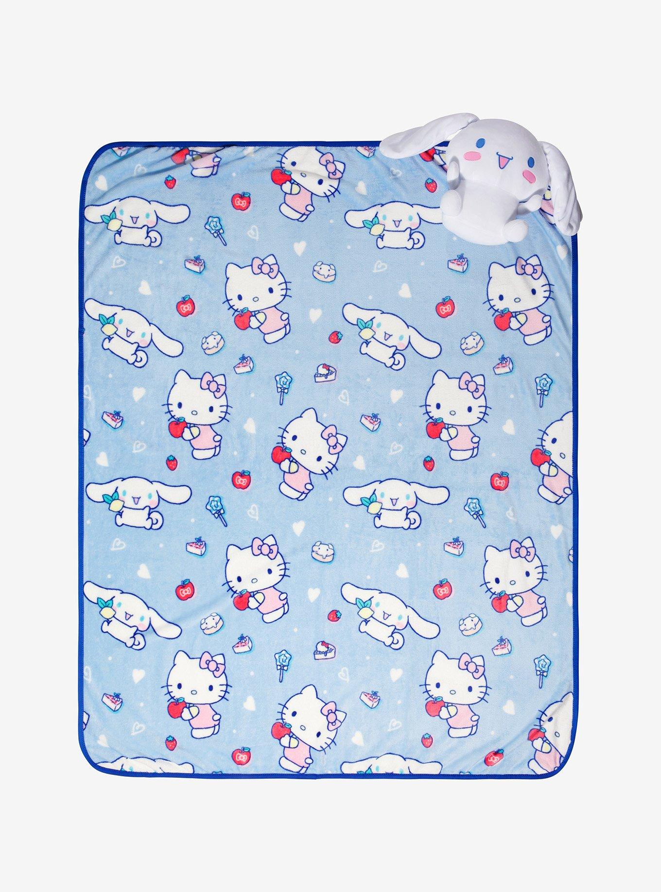 Hello Kitty And Friends Cinnamoroll Plush & Throw Blanket Set, , hi-res