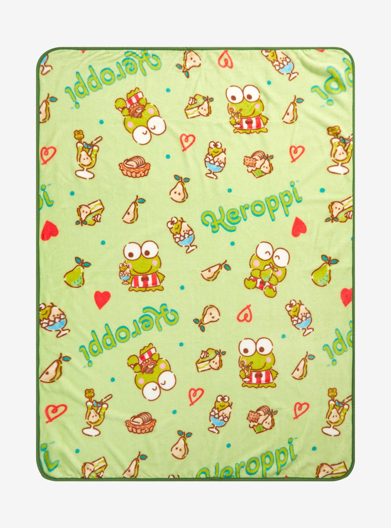 Keroppi Treats Throw Blanket, , hi-res