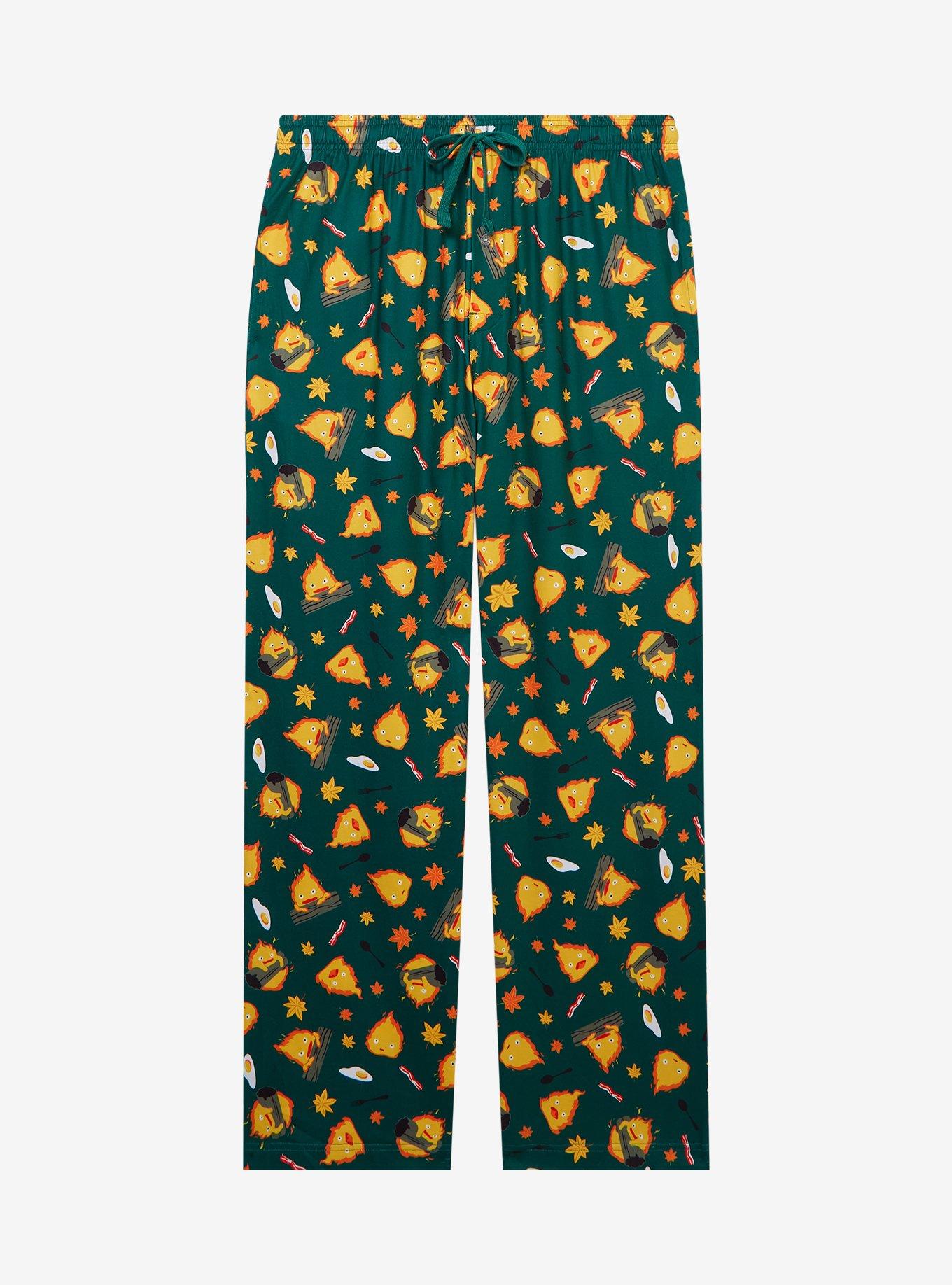 Studio Ghibli Howl's Moving Castle Calcifer Allover Print Sleep Pants — BoxLunch Exclusive, , hi-res