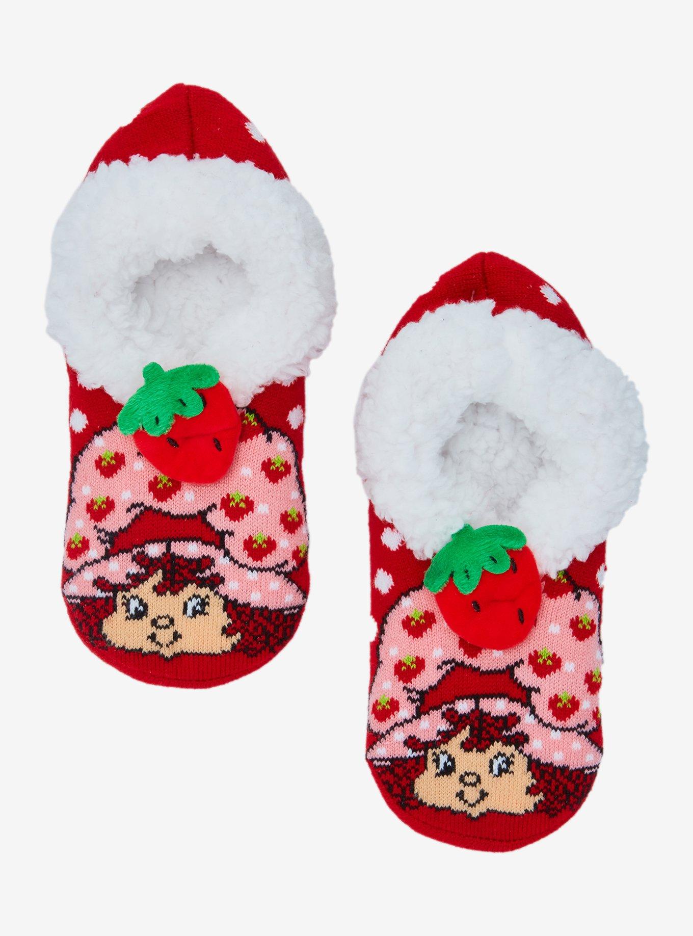 Strawberry Shortcake Polka Dot Slipper Socks - BoxLunch Exclusive