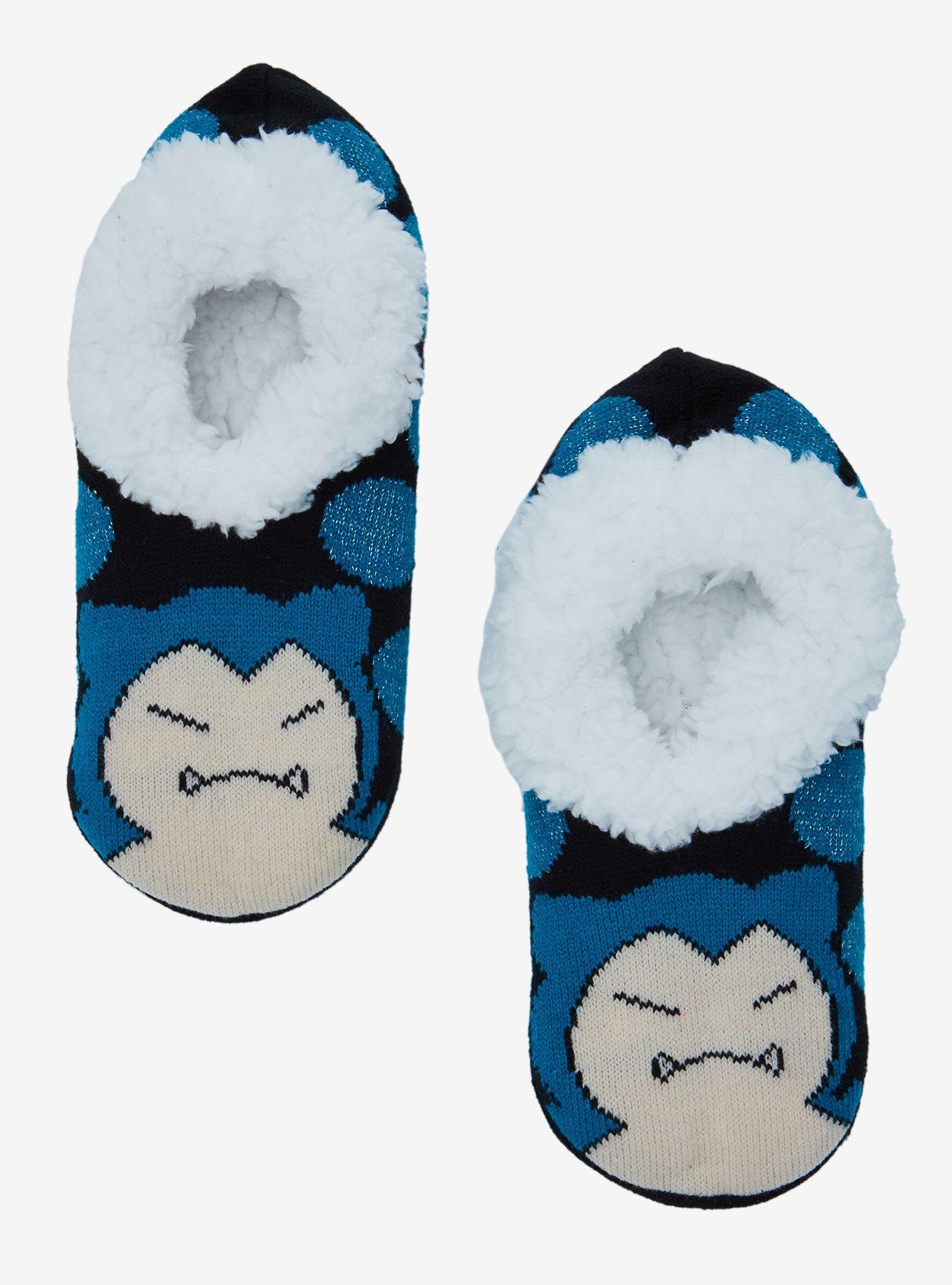 Pokémon Snorlax Polka Dot Slipper Socks - BoxLunch Exclusive, , hi-res