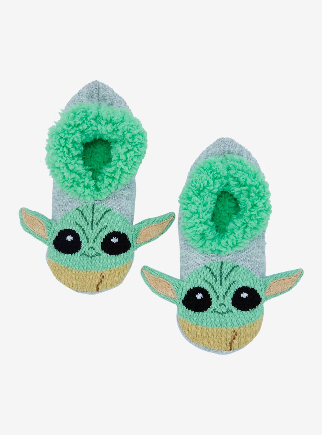 Star Wars The Mandalorian Grogu Slipper Socks - BoxLunch Exclusive, , hi-res