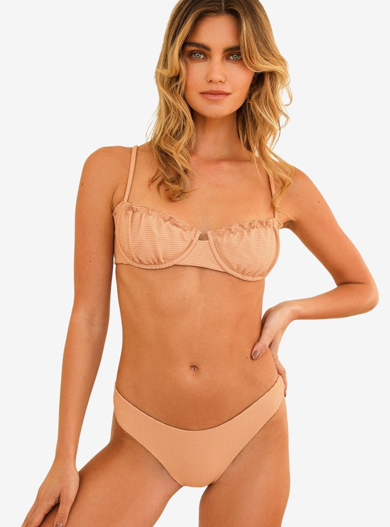 Dippin' Daisy's Primrose Underwire Swim Top Canyons, BEIGE, hi-res