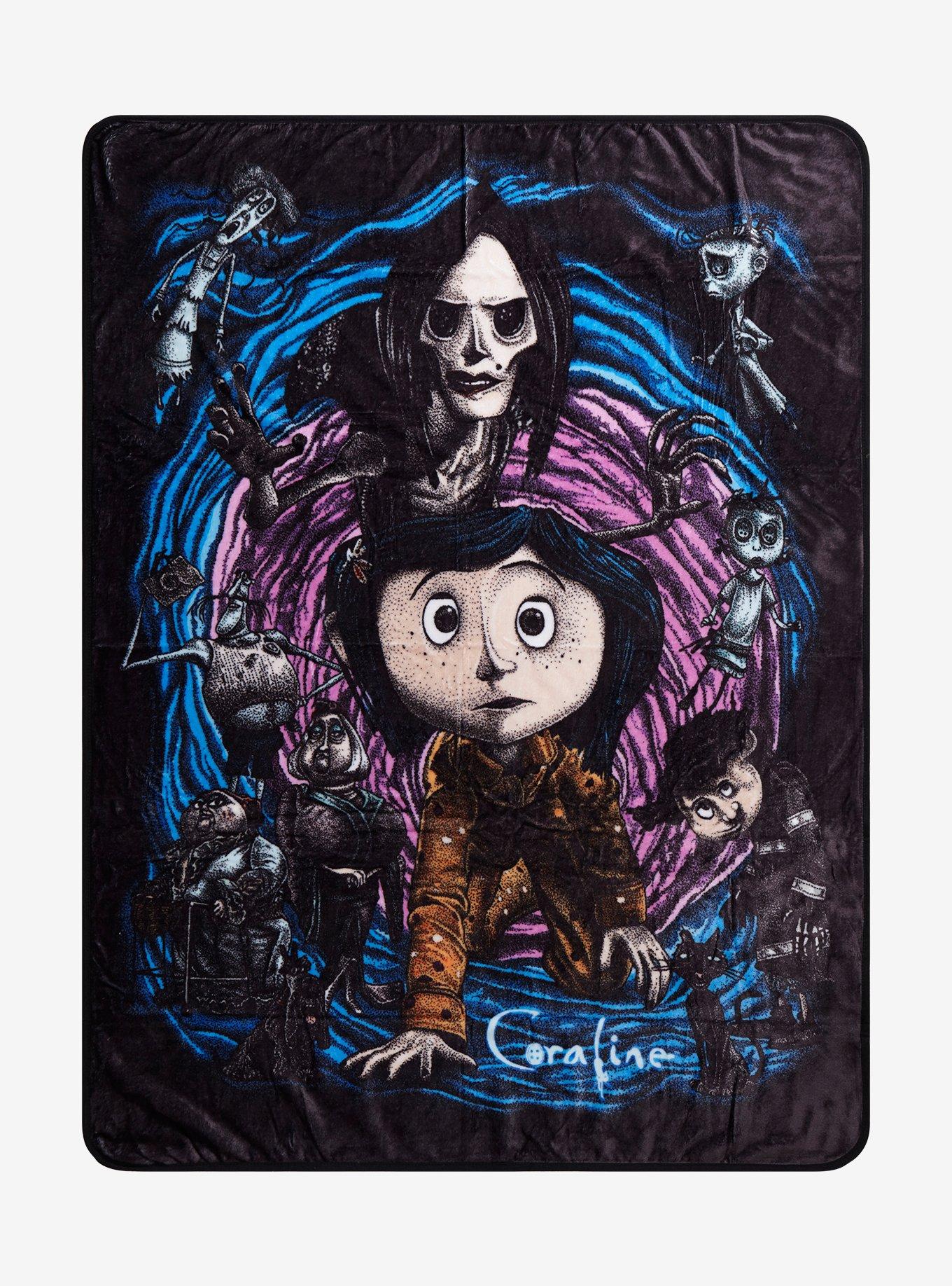 Coraline Portal Characters Throw Blanket, , hi-res
