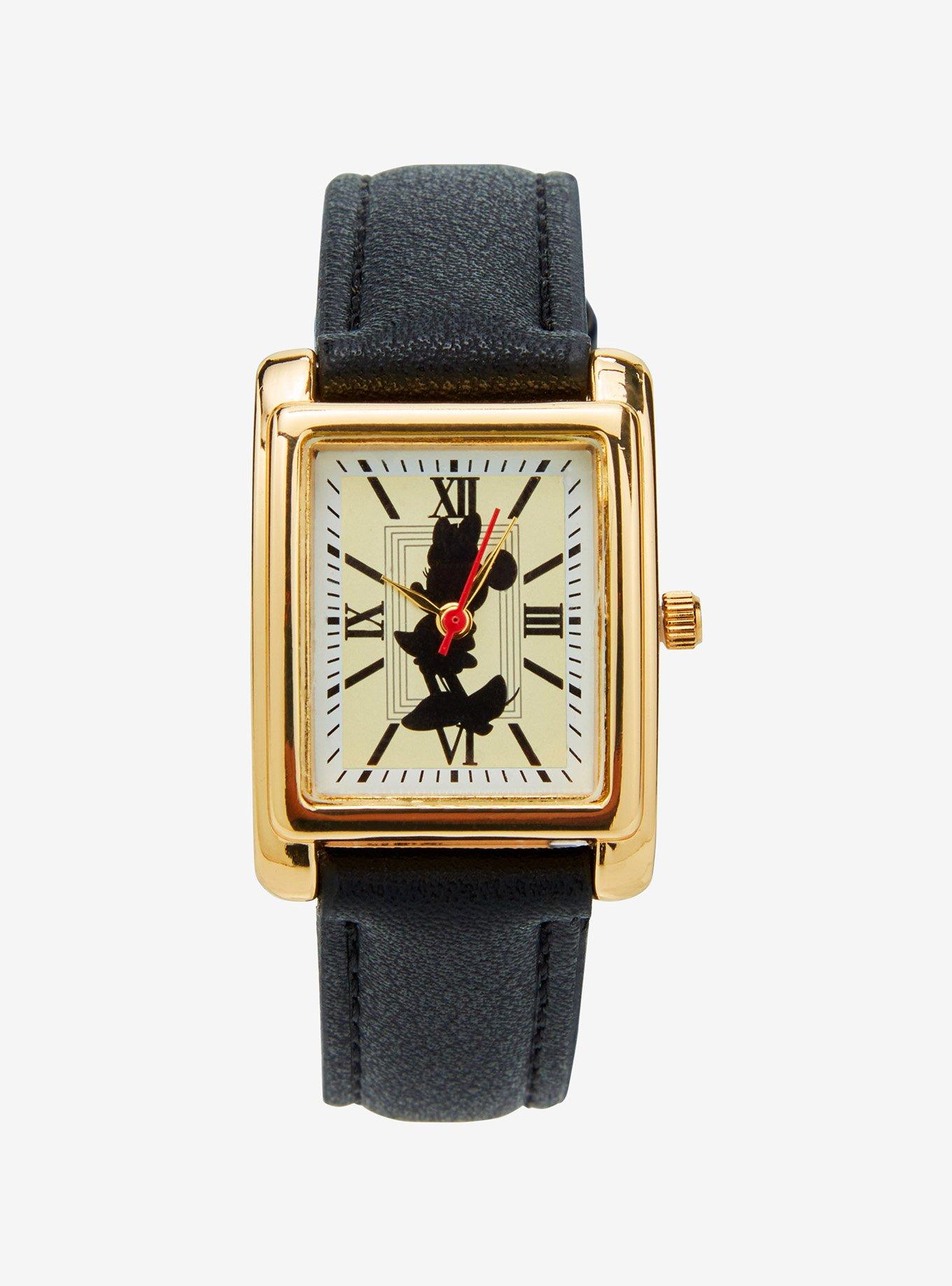 Disney Minnie Mouse Vintage Gold Watch &mdash; BoxLunch Exclusive, , hi-res