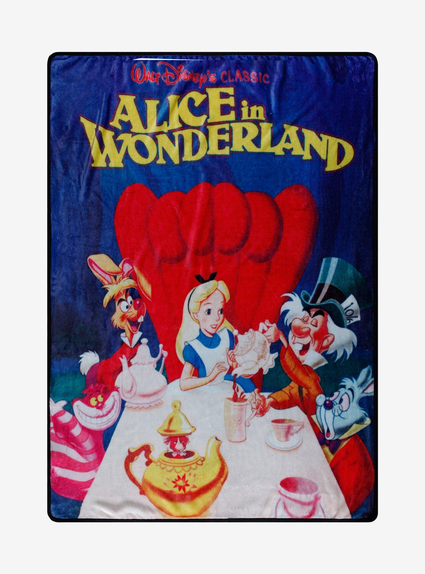 Disney Alice In Wonderland Poster Throw Blanket, , hi-res