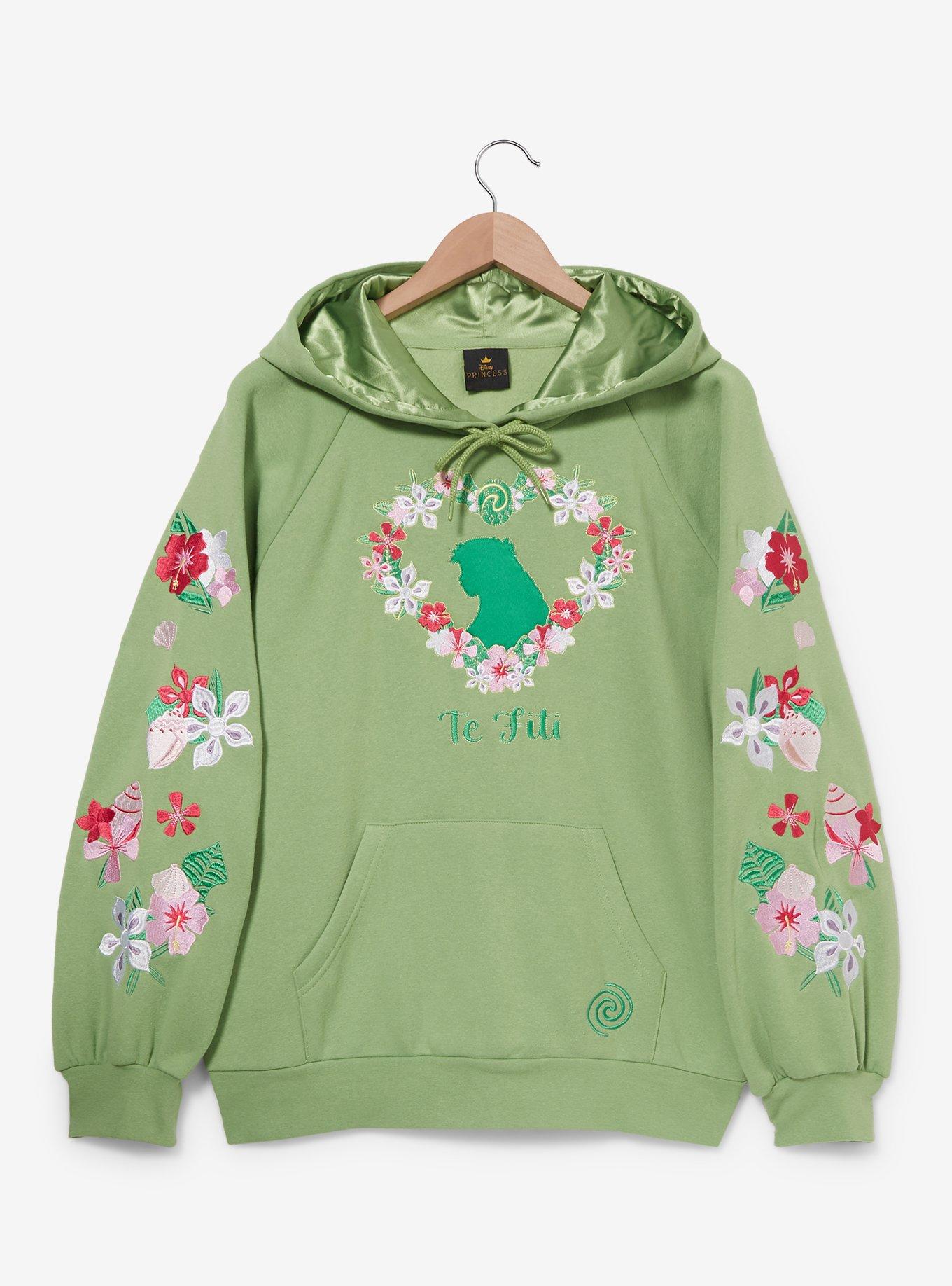 Disney Moana Te Fiti Floral Women's Hoodie - BoxLunch Exclusive, , hi-res