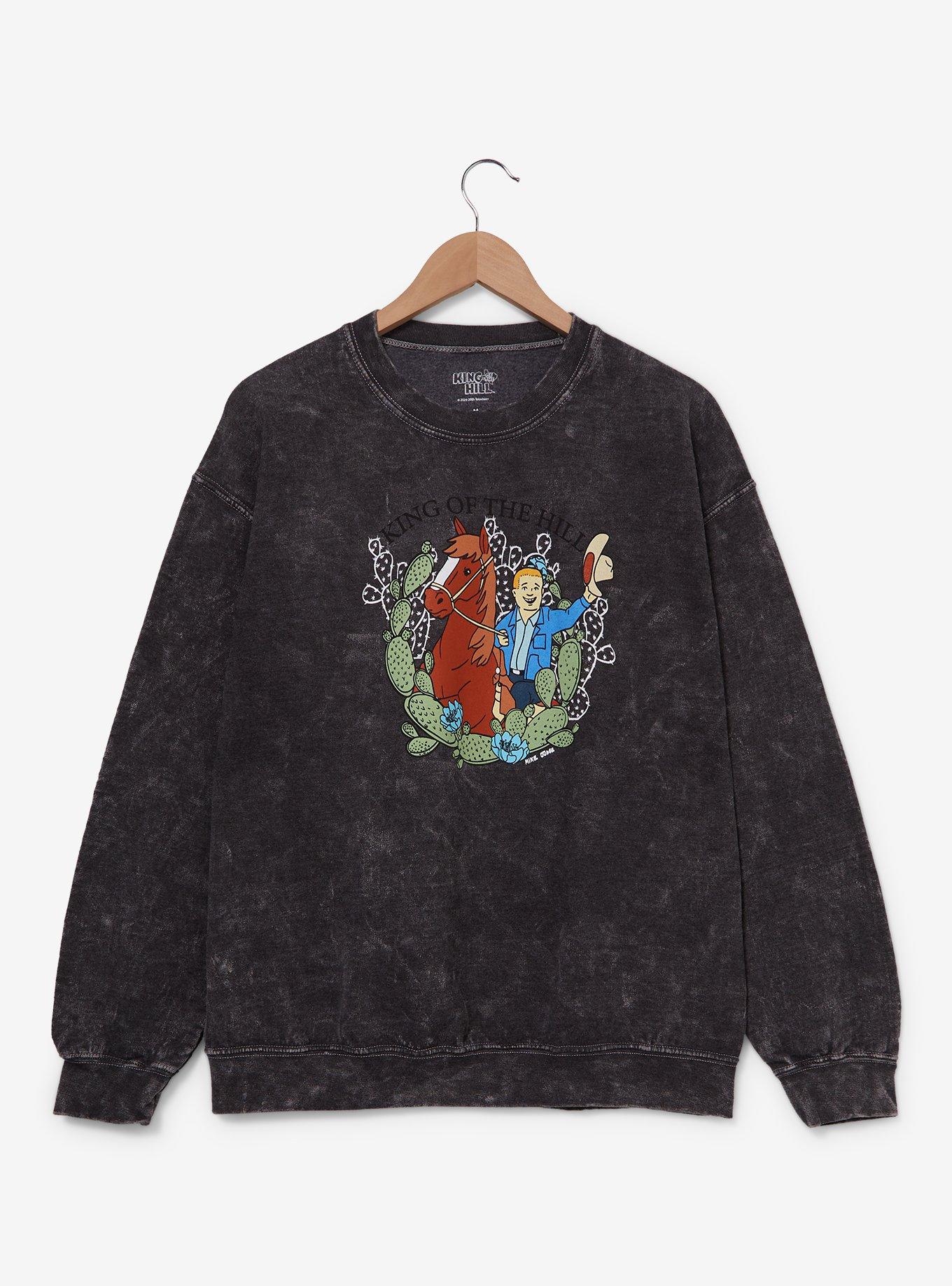 King of the Hill Cowboy Bobby Women's Crewneck — BoxLunch Exclusive, , hi-res