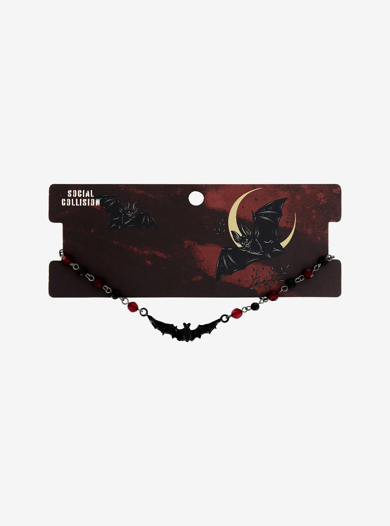 Social Collision Bat Bead Choker Necklace