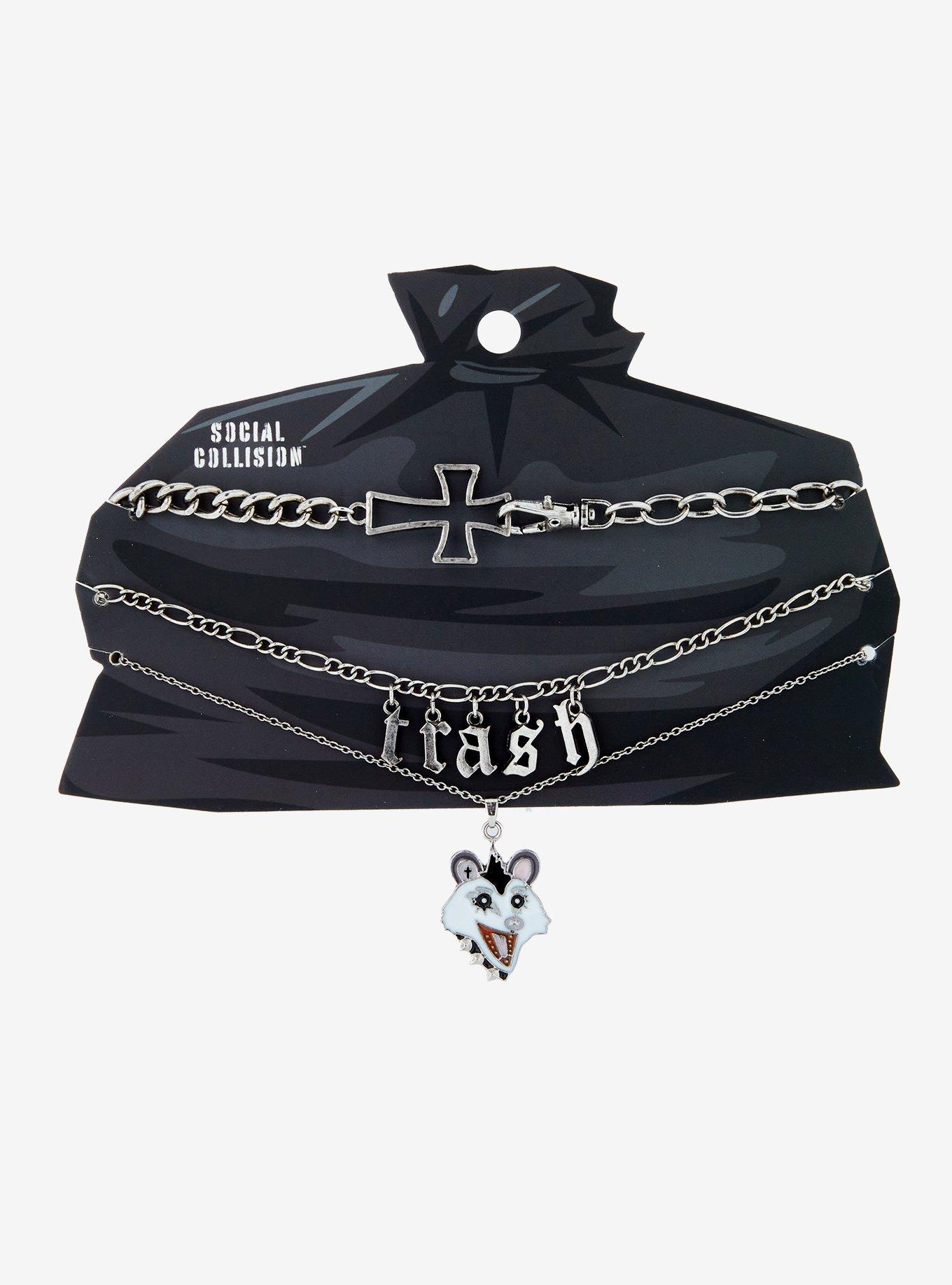 Social Collision Trash Possum Choker Set, , hi-res