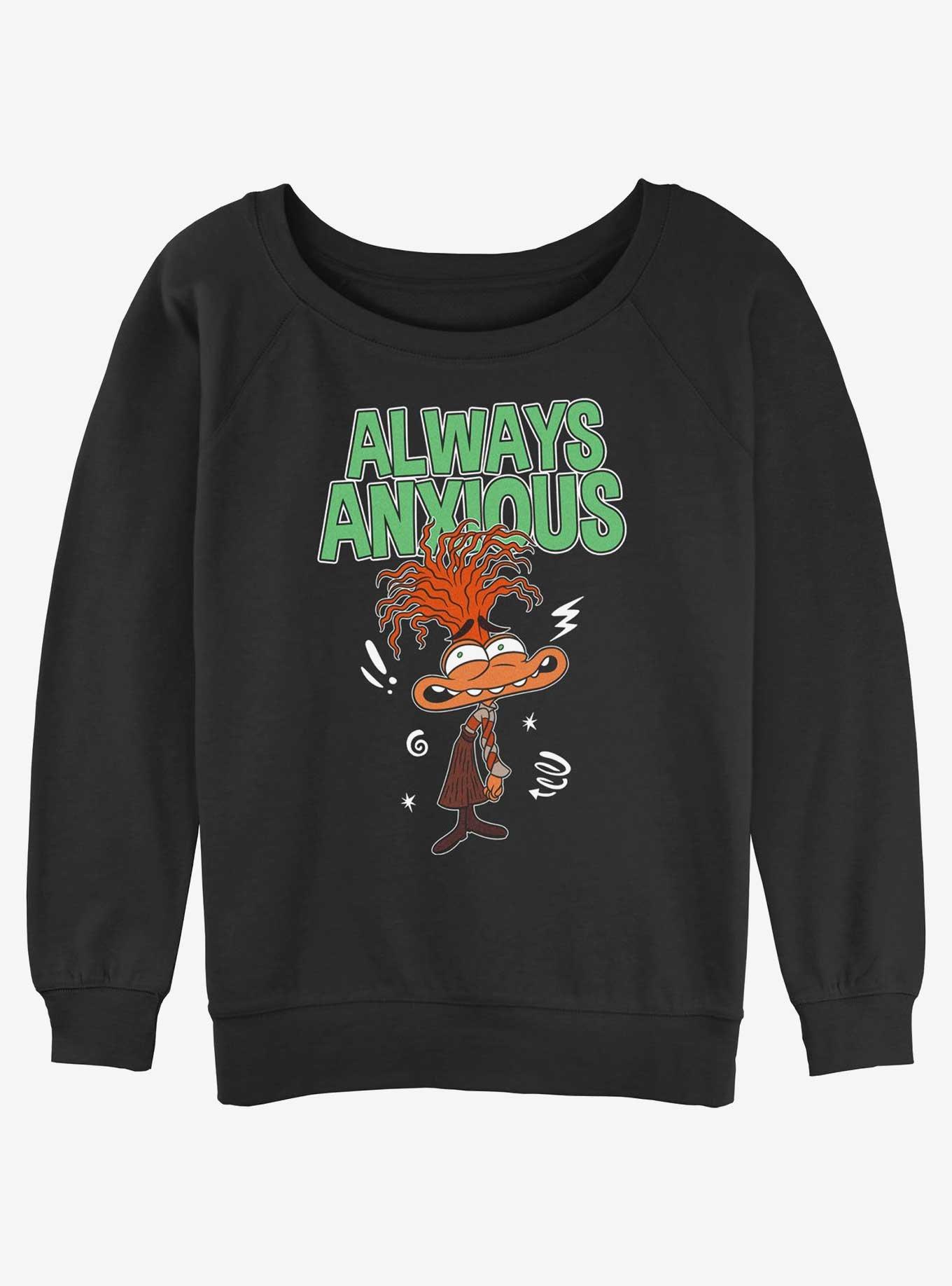 Disney Pixar Inside Out 2 Always Anxious Girls Slouchy Sweatshirt, , hi-res