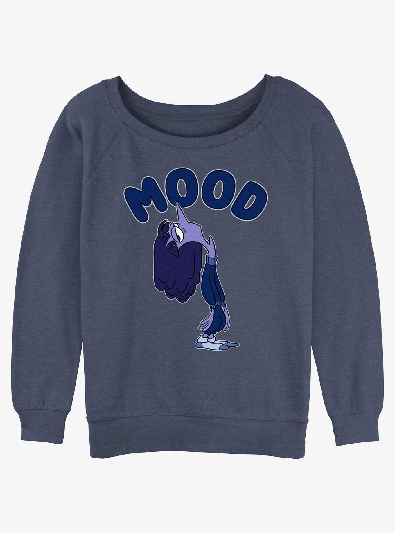 Disney Pixar Inside Out 2 Ennui Mood Girls Slouchy Sweatshirt, , hi-res