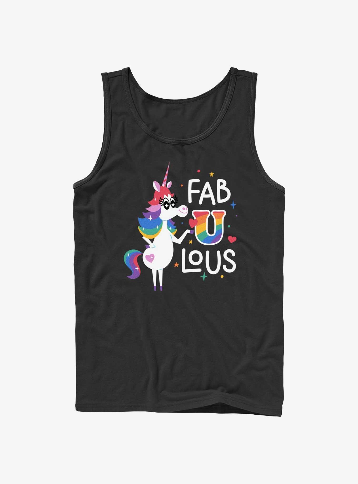 Disney Pixar Inside Out 2 Unicorn Fabulous Rainbow Tank, BLACK, hi-res