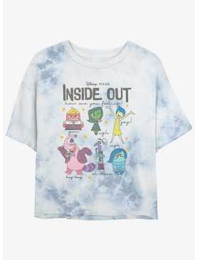 Disney Pixar Inside Out 2 All The Feels Girls Tie-Dye Crop T-Shirt, , hi-res