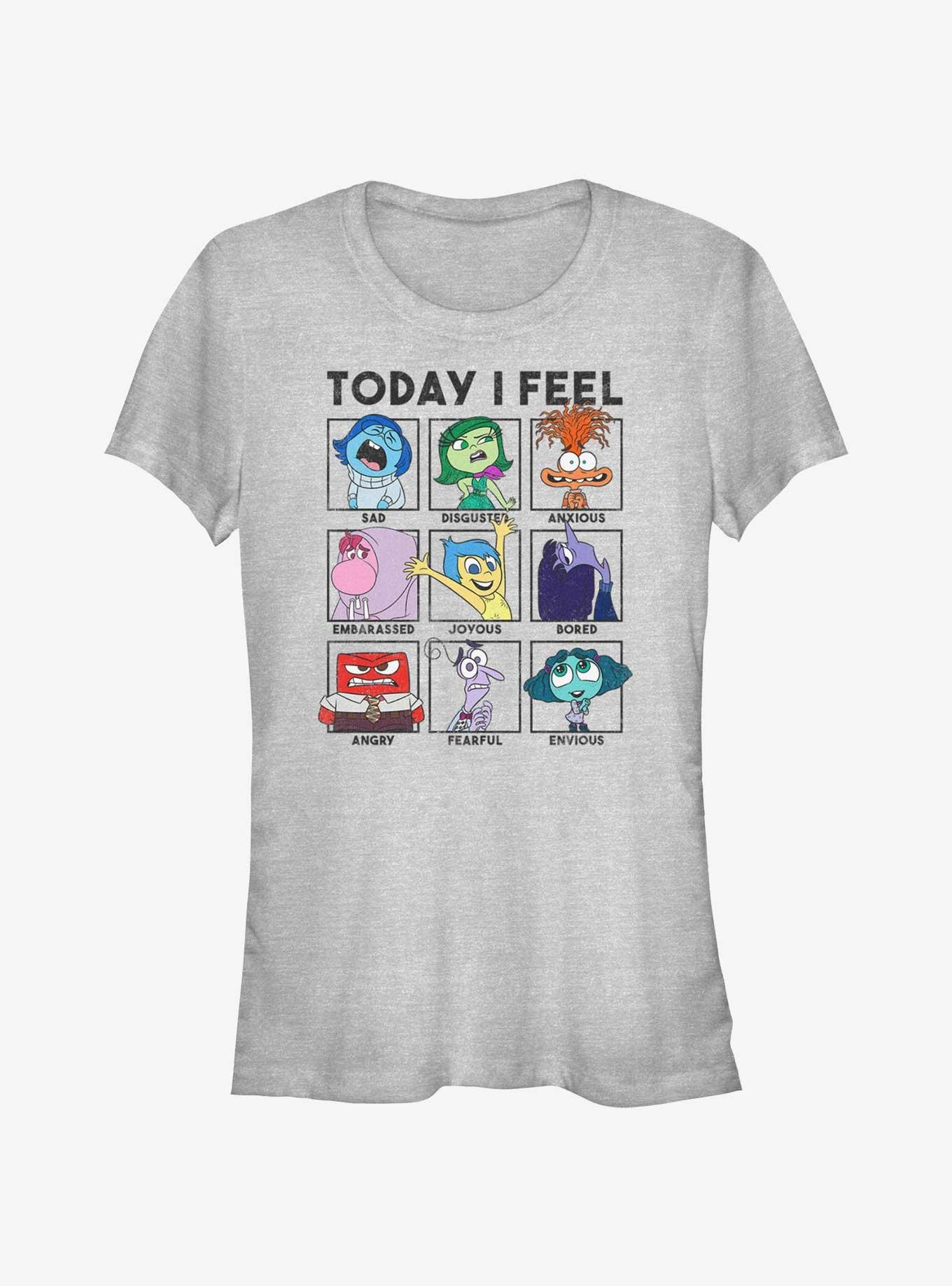 Disney Pixar Inside Out 2 Today I Feel Girls T-Shirt, ATH HTR, hi-res