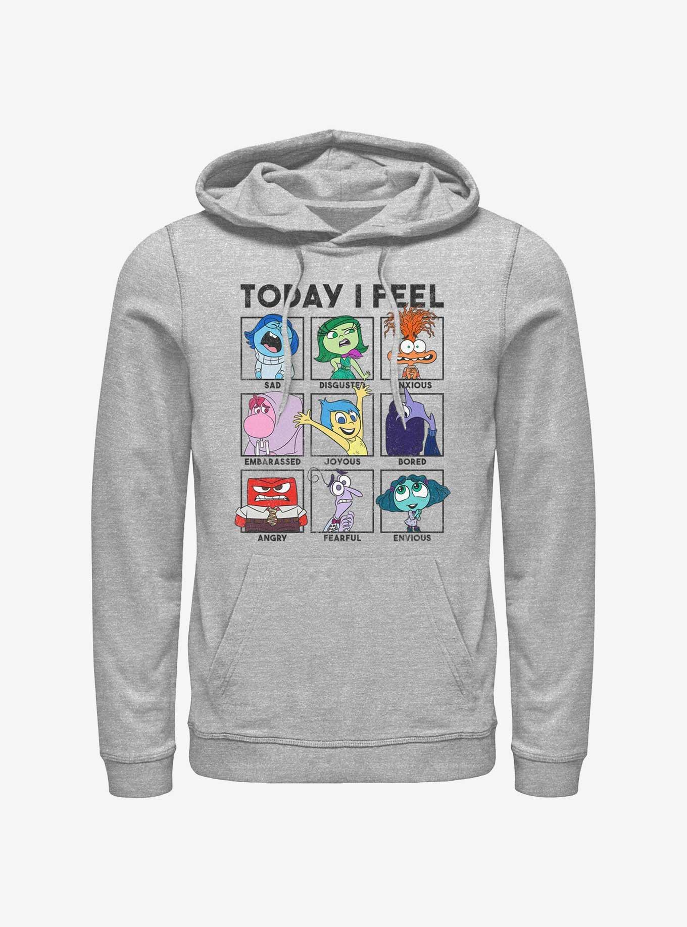 Disney Pixar Inside Out 2 Today I Feel Hoodie, ATH HTR, hi-res