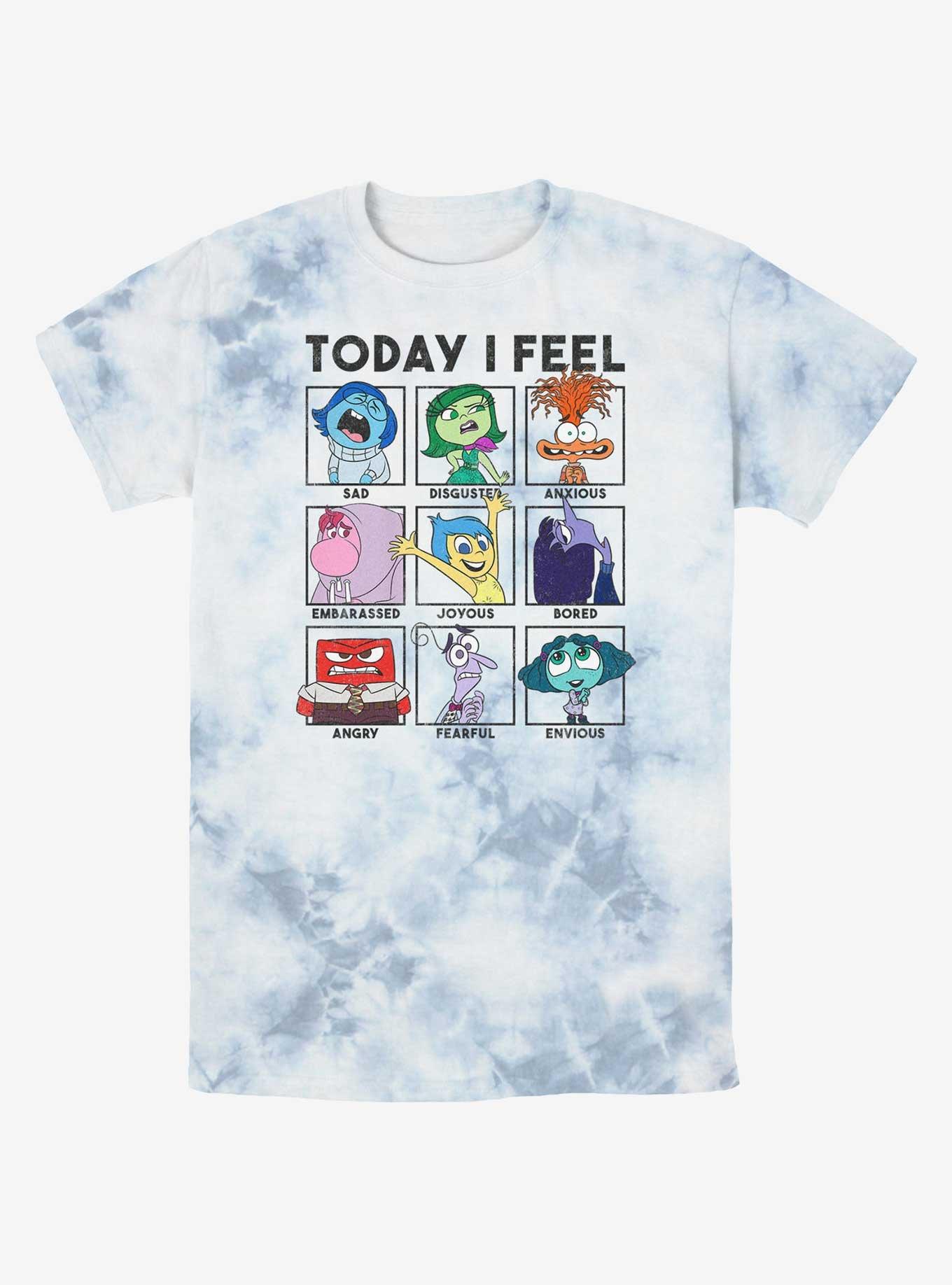 Disney Pixar Inside Out 2 Today I Feel Tie-Dye T-Shirt, WHITEBLUE, hi-res