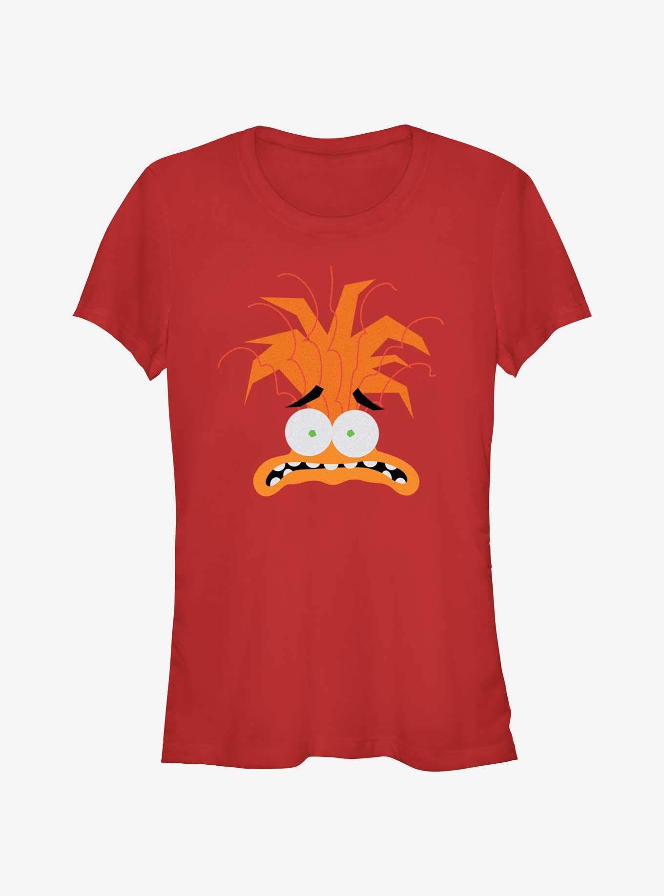 Disney Pixar Inside Out 2 Anxiety Head Girls T-Shirt, RED, hi-res