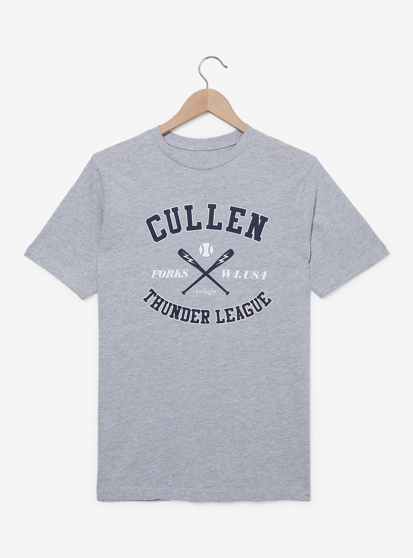 Twilight Cullen Thunder League Women's T-Shirt - BoxLunch Exclusive, HEATHER, hi-res