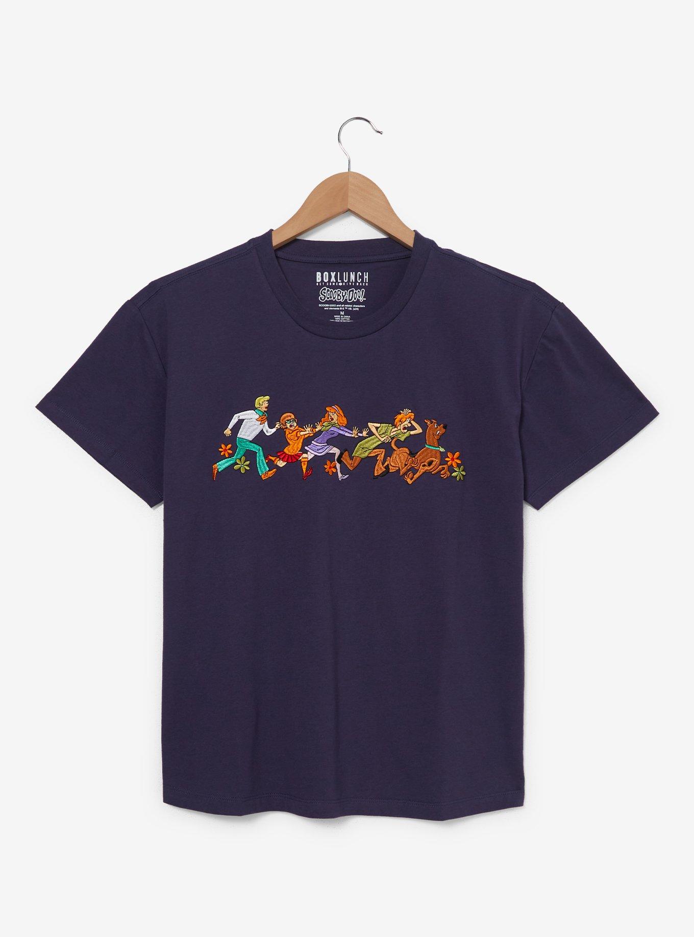 Scooby-Doo! Mystery Gang Running Embroidered Women's T-Shirt — BoxLunch Exclusive, , hi-res