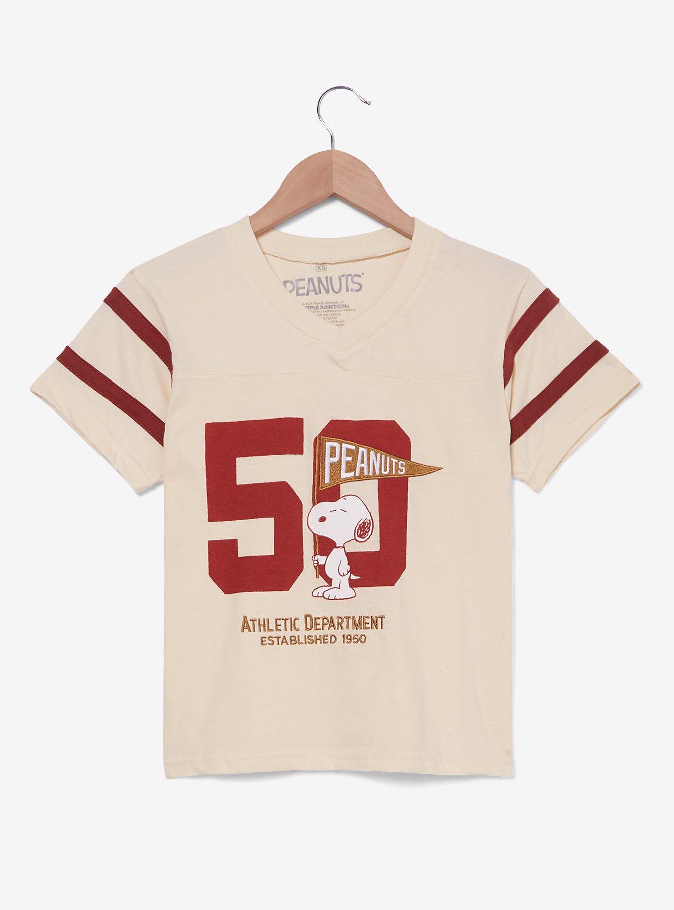 Peanuts Snoopy Athletic Department Women's T-Shirt &mdash; BoxLunch Exclusive, NATURAL, hi-res