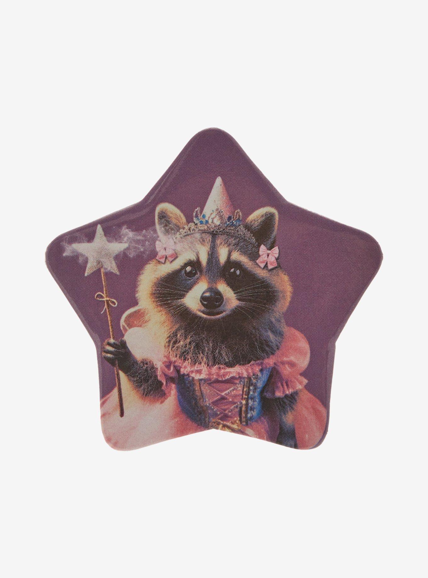 Princess Raccoon Star Button, , hi-res