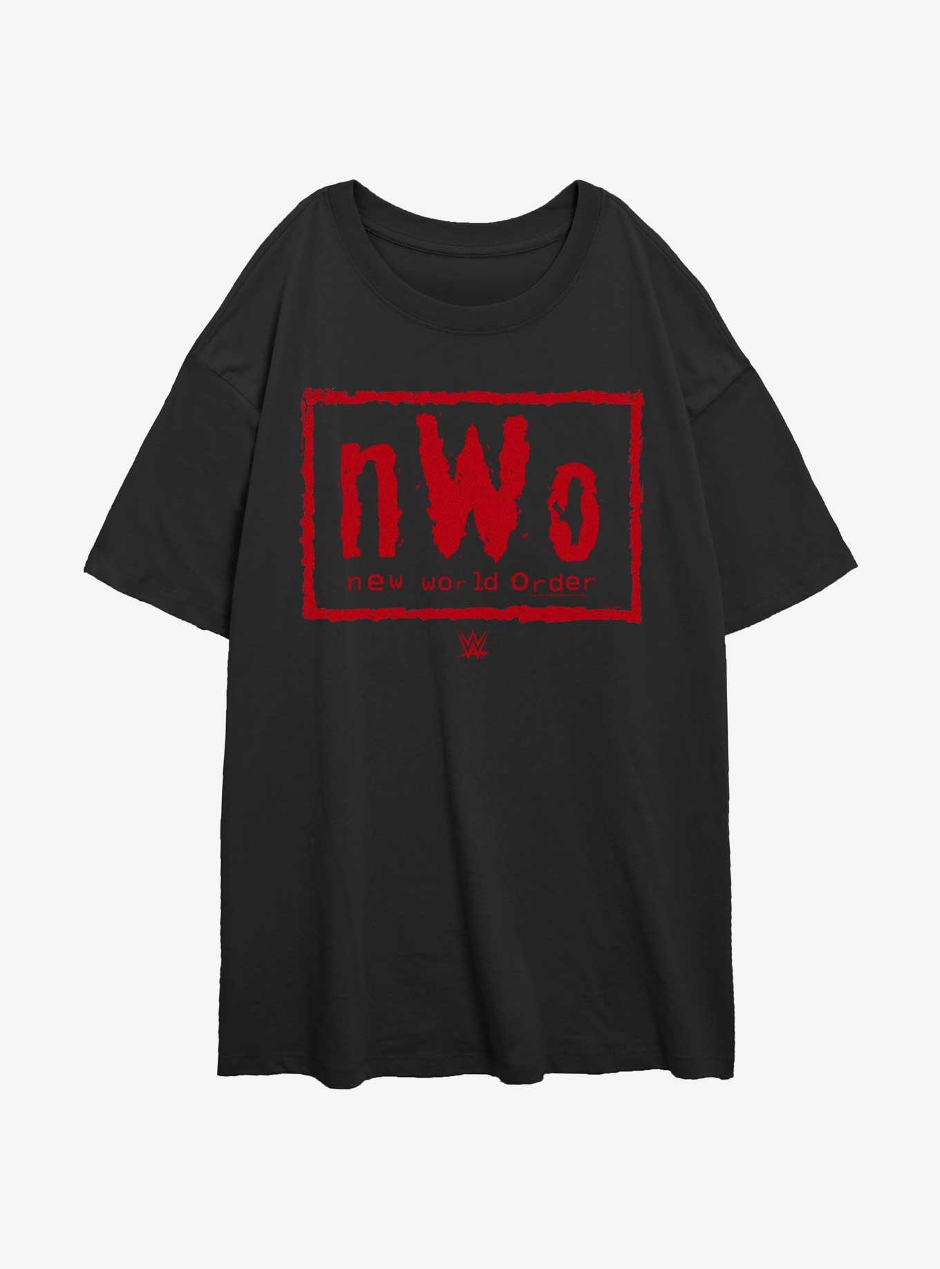 WWE Team NWO Girls Oversized T-Shirt, BLACK, hi-res