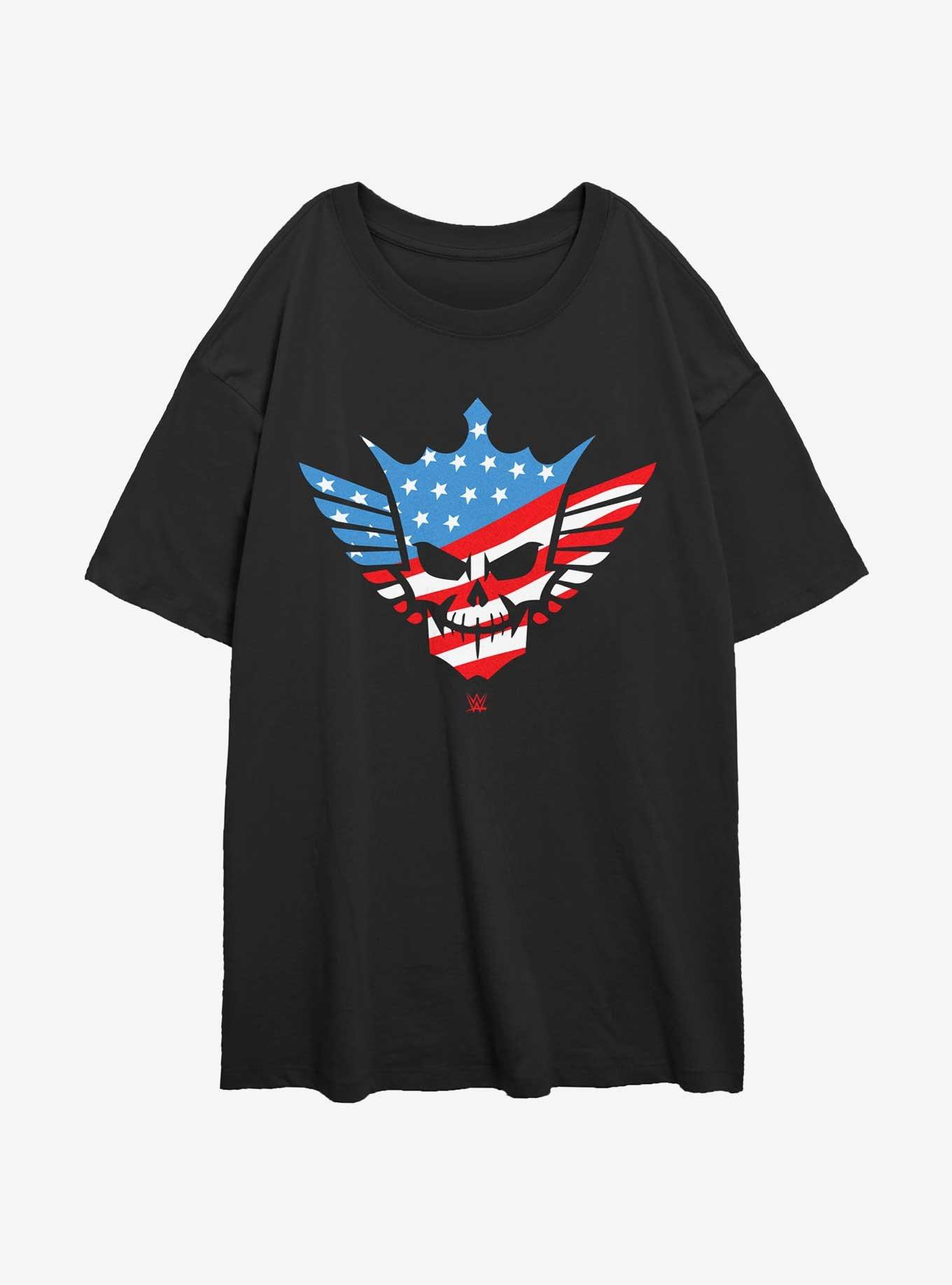 WWE Cody Rhodes American Nightmare Skull Girls Oversized T-Shirt, , hi-res