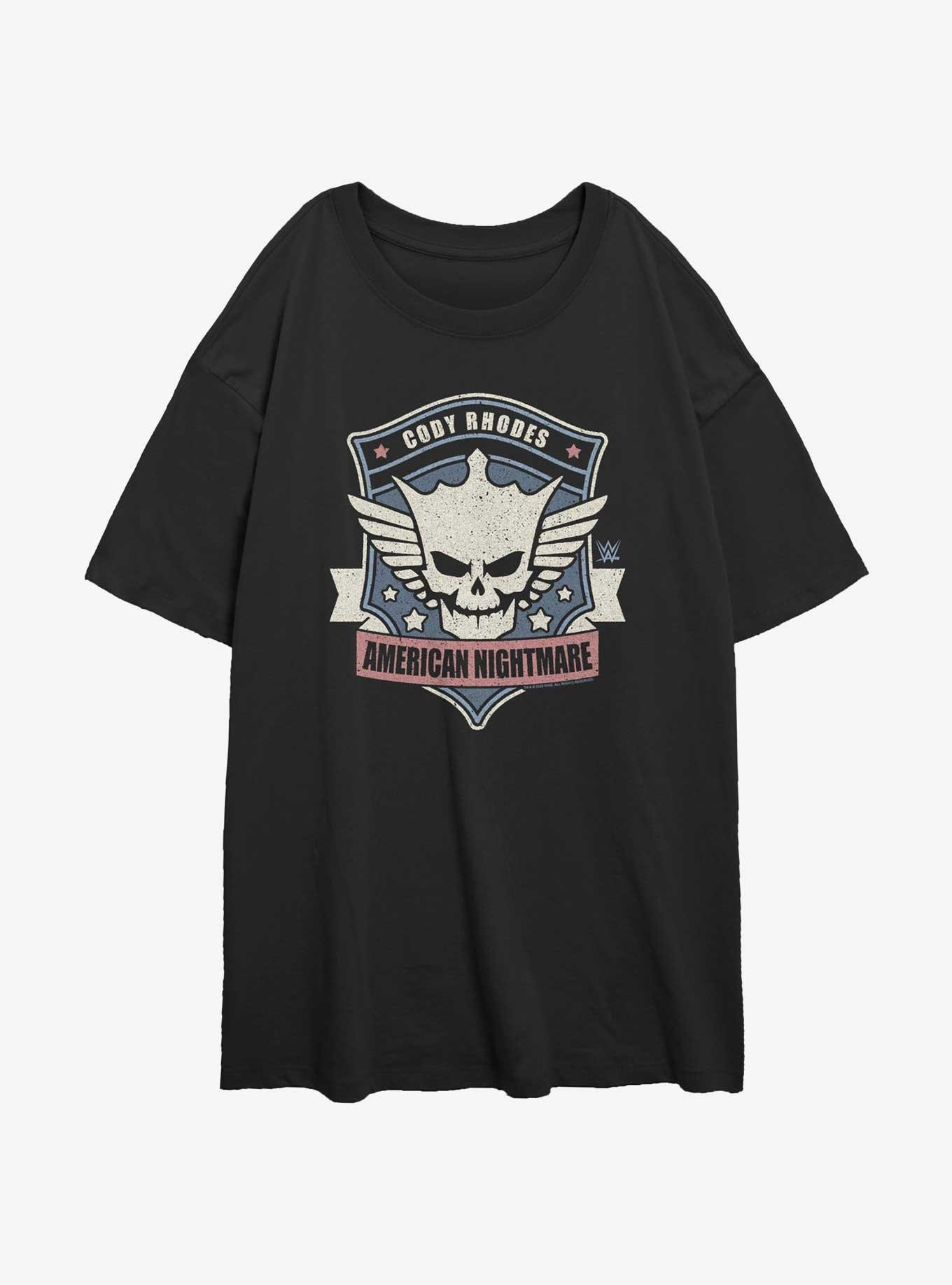 WWE American Nightmare Cody Rhodes Crest Girls Oversized T-Shirt, , hi-res